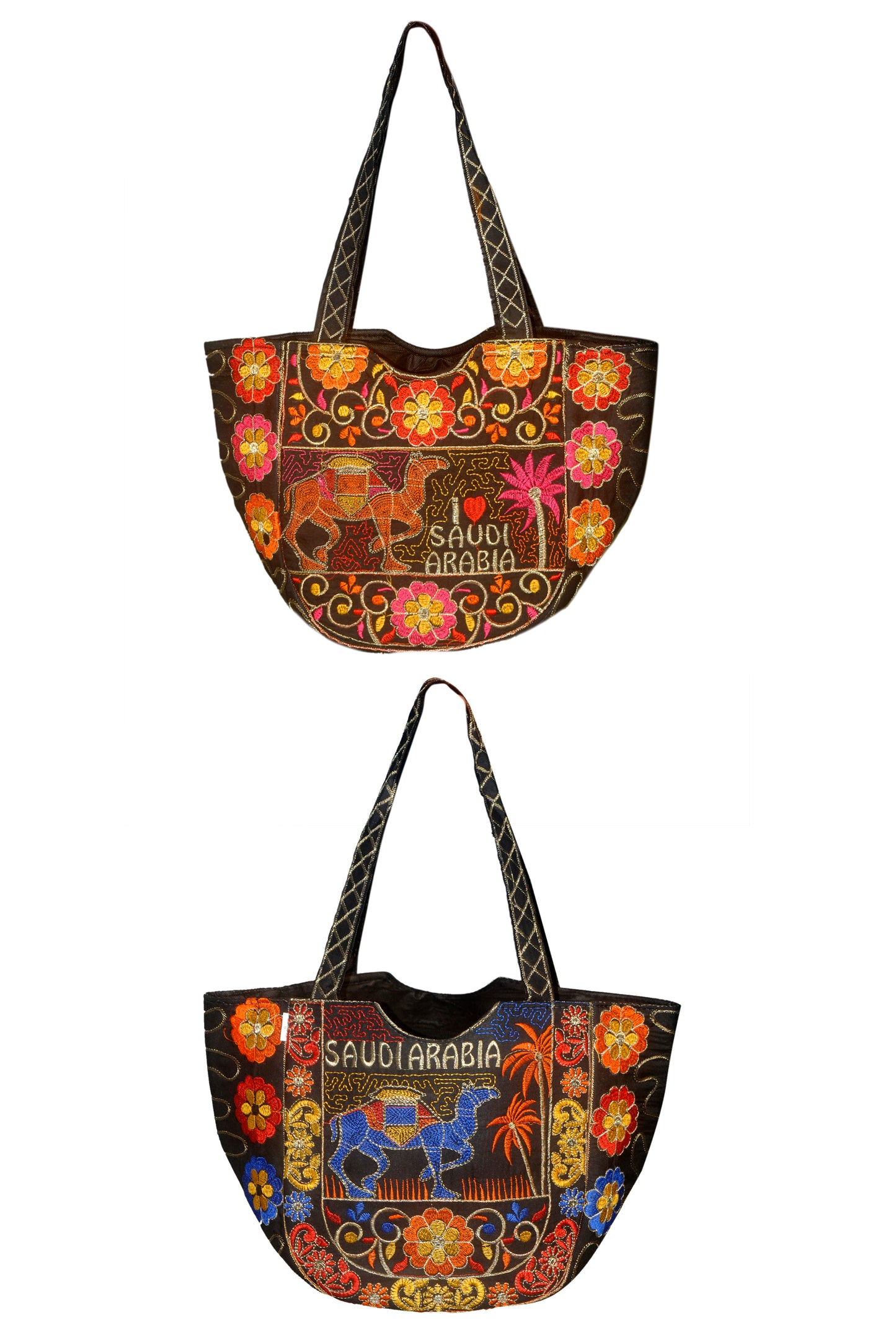 Hand Bag 320 Large Embroided HandiCraft Style Mirror Work Sindhi Style For Females...