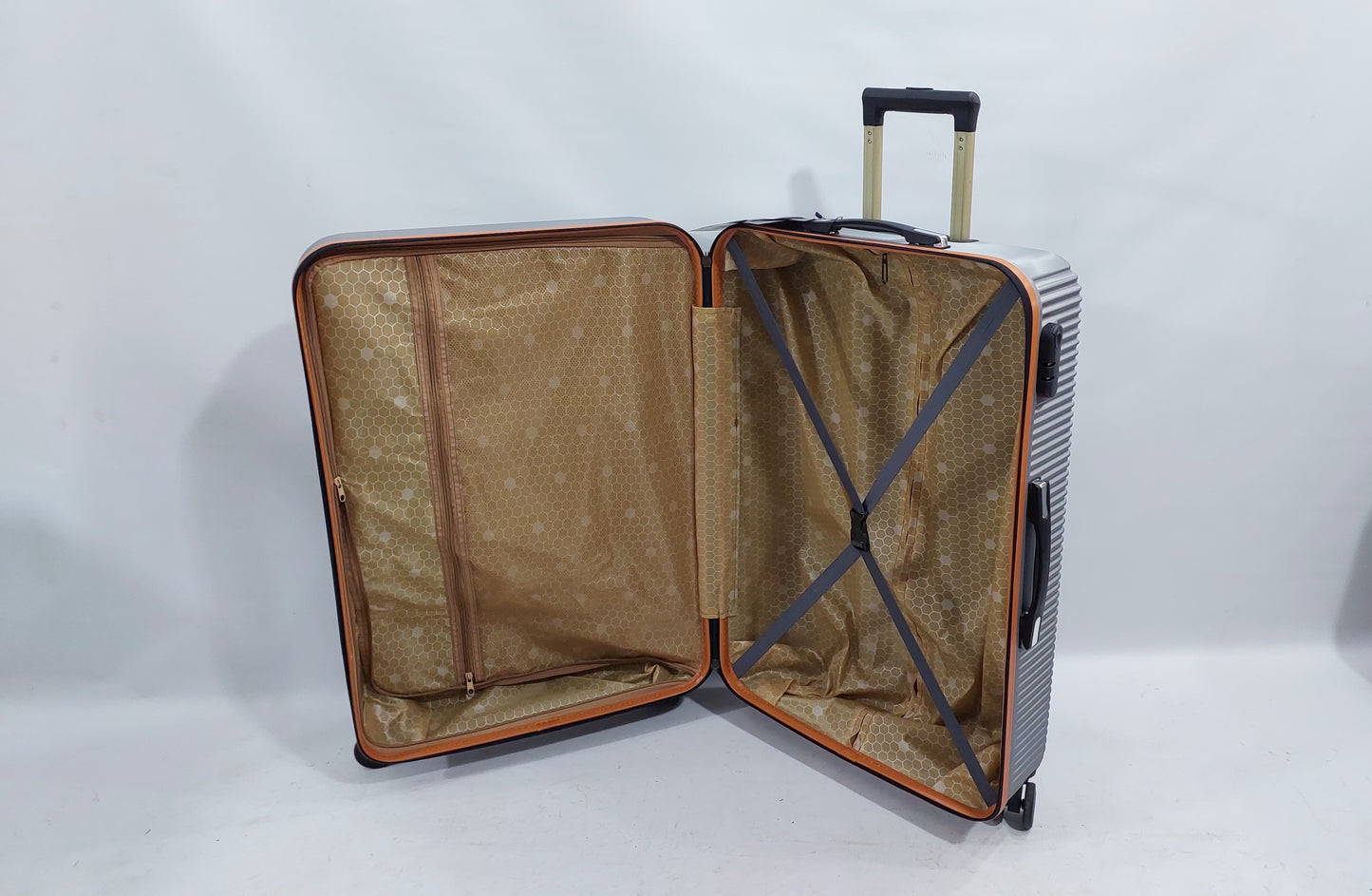 GoldenHourse Silver Luggage Fiber Orignal