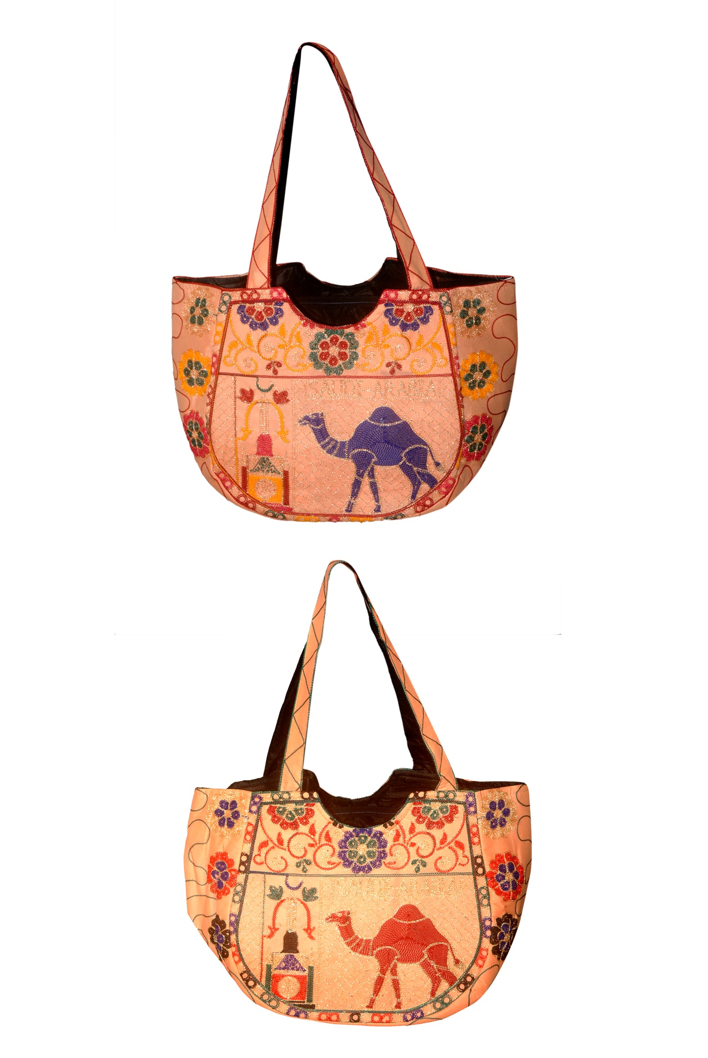 Hand Bag 320 Large Embroided HandiCraft Style Mirror Work Sindhi Style For Females...