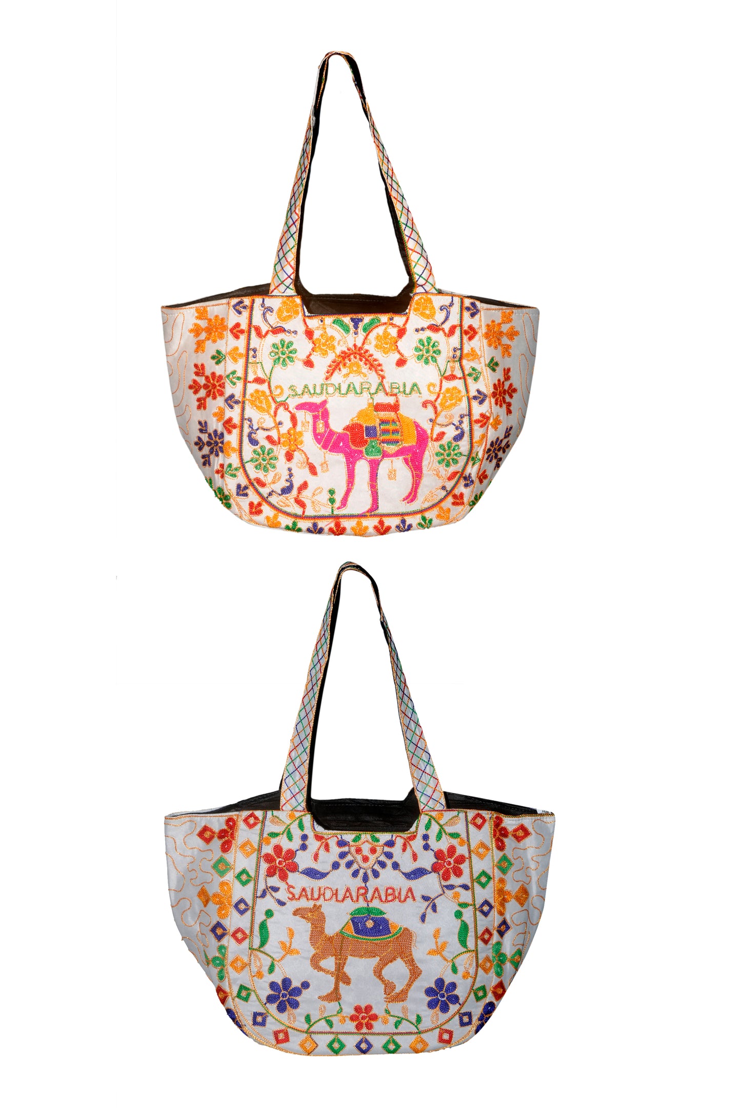 Hand Bag 320 Large Embroided HandiCraft Style Mirror Work Sindhi Style For Females...