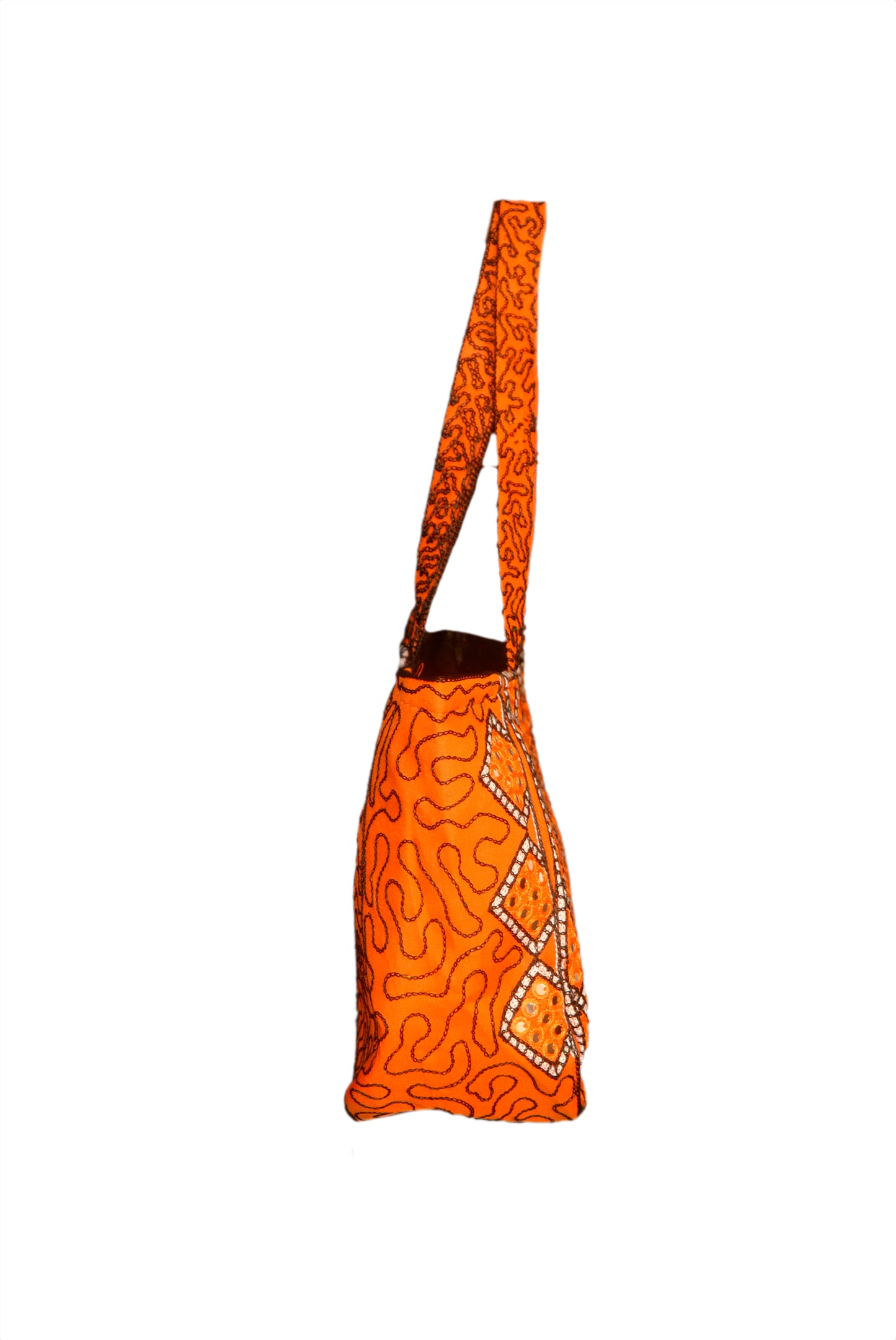 Hand Bag Embroided HandiCraft Style Mirror Work Sindhi Style For Females