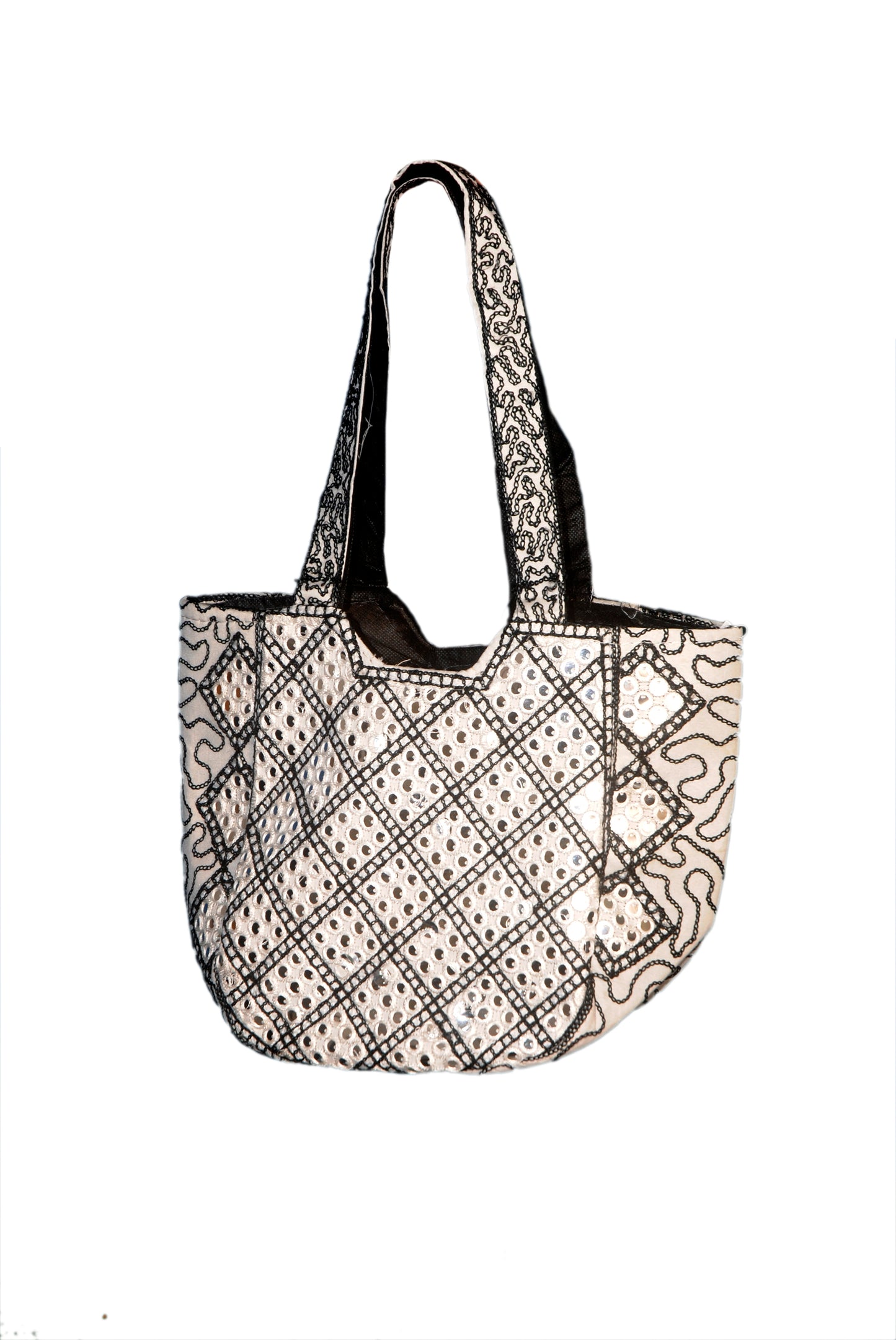 Hand Bag Embroided HandiCraft Style Mirror Work Sindhi Style For Females
