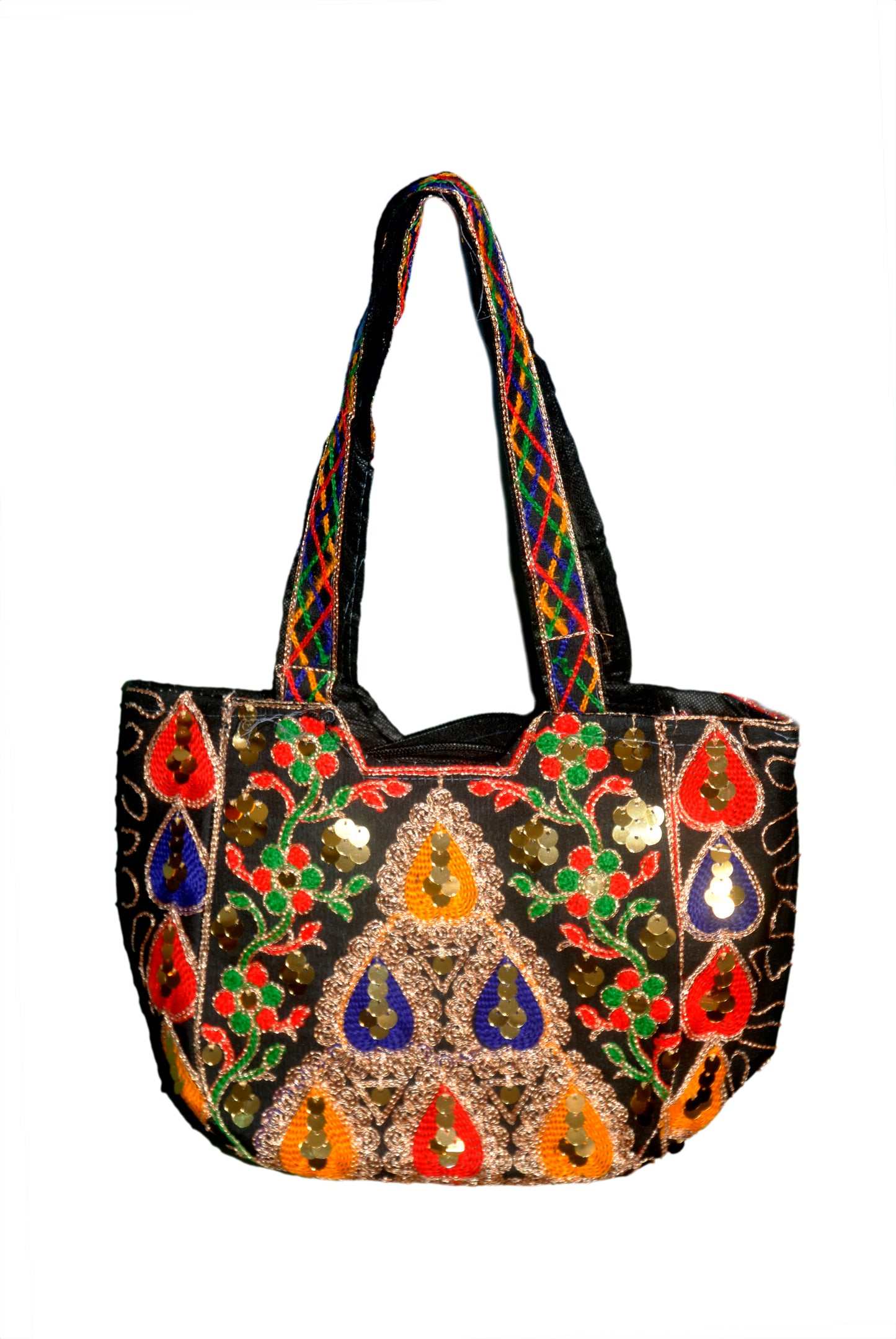 Hand Bag Embroided HandiCraft Style Mirror Work Sindhi Style For Females