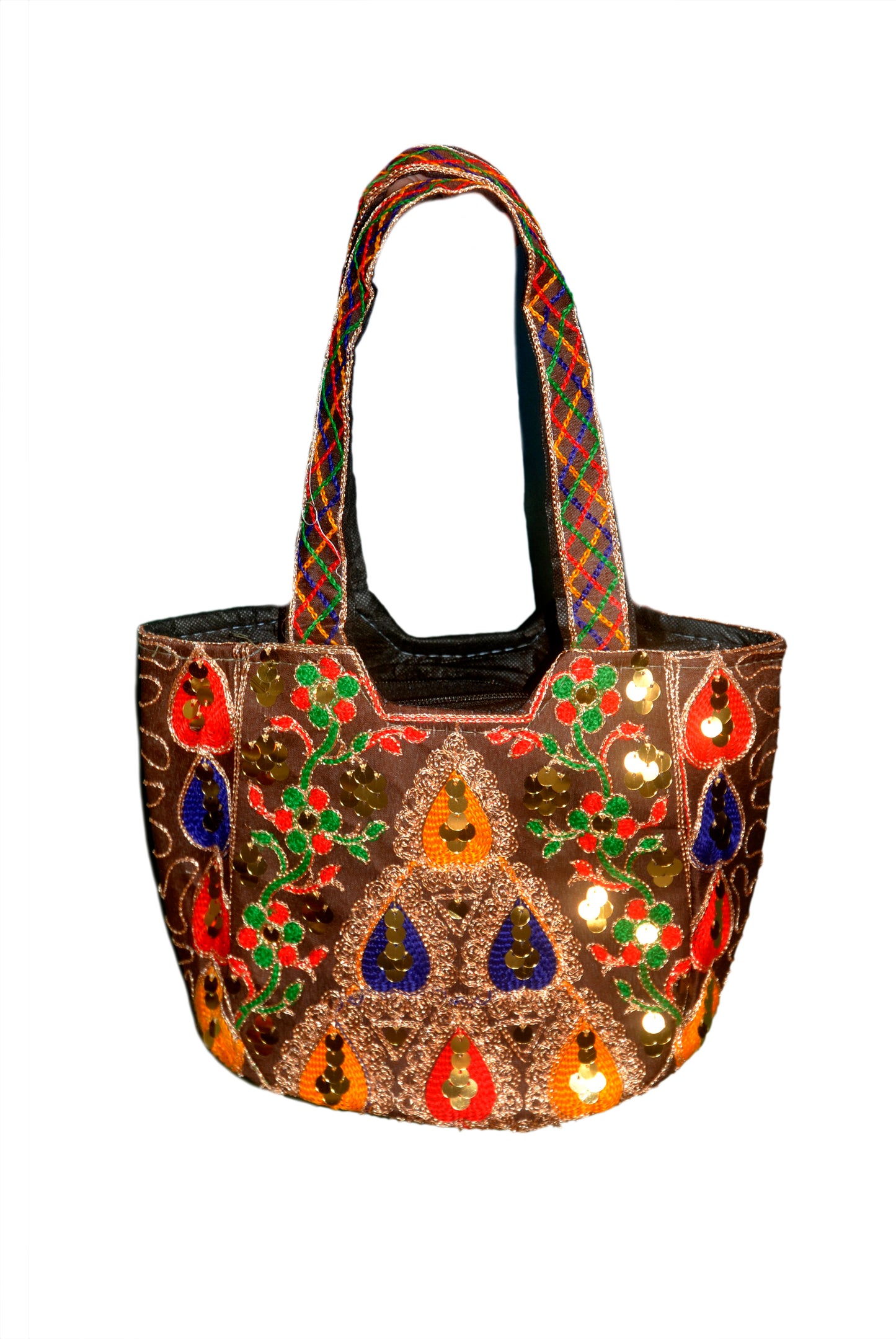 Hand Bag Embroided HandiCraft Style Mirror Work Sindhi Style For Females