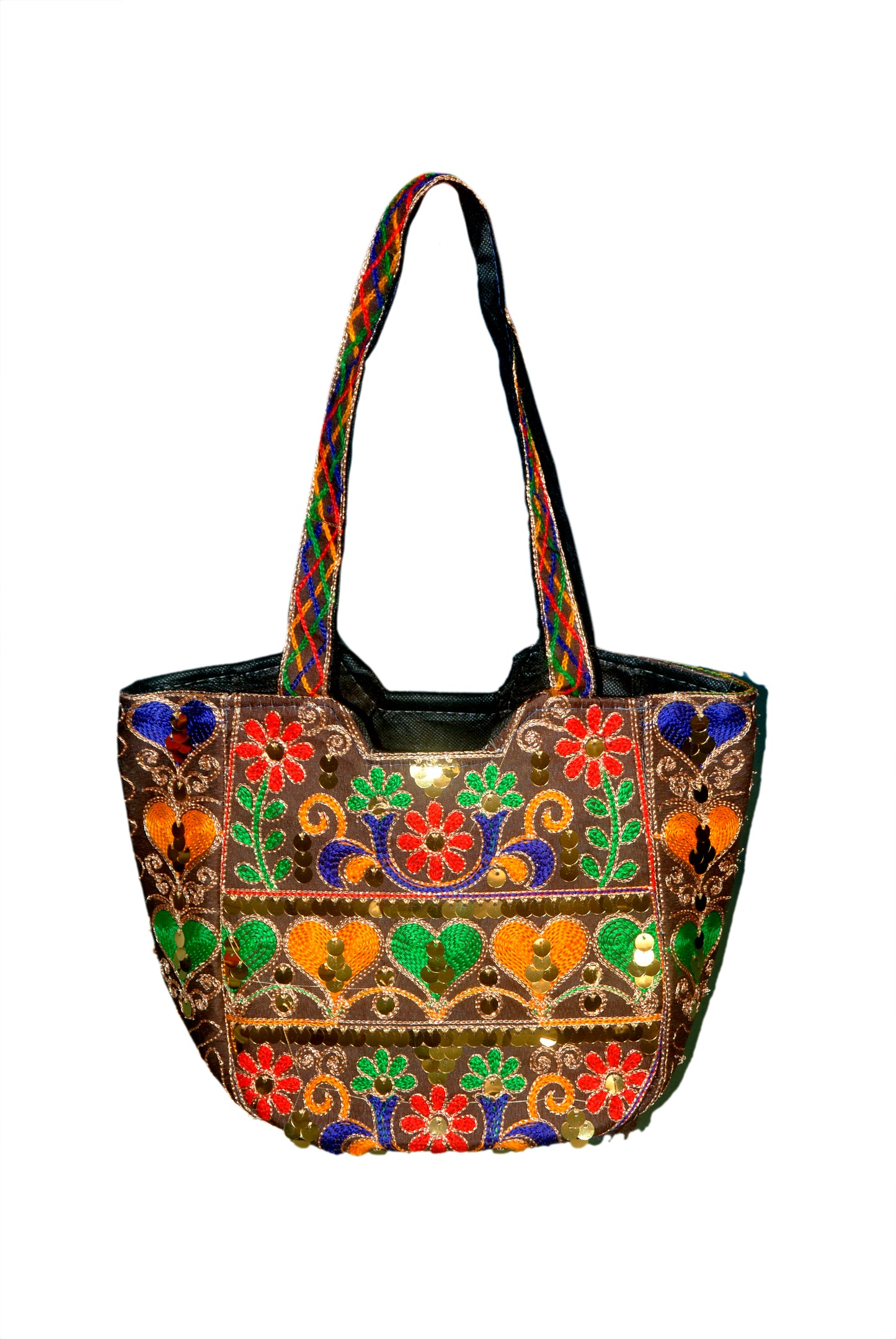 Hand Bag Embroided HandiCraft Style Mirror Work Sindhi Style For Females