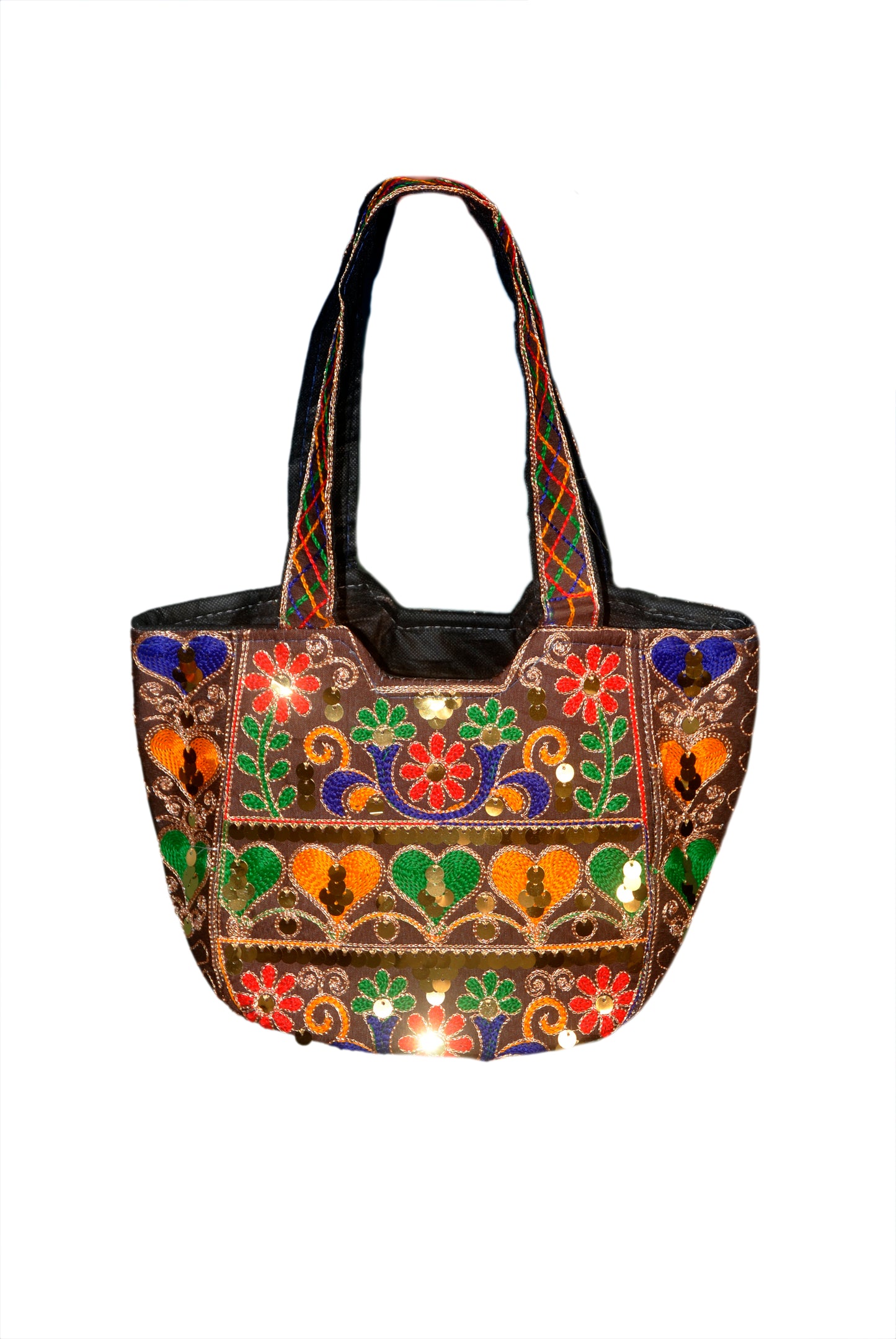 Hand Bag Embroided HandiCraft Style Mirror Work Sindhi Style For Females