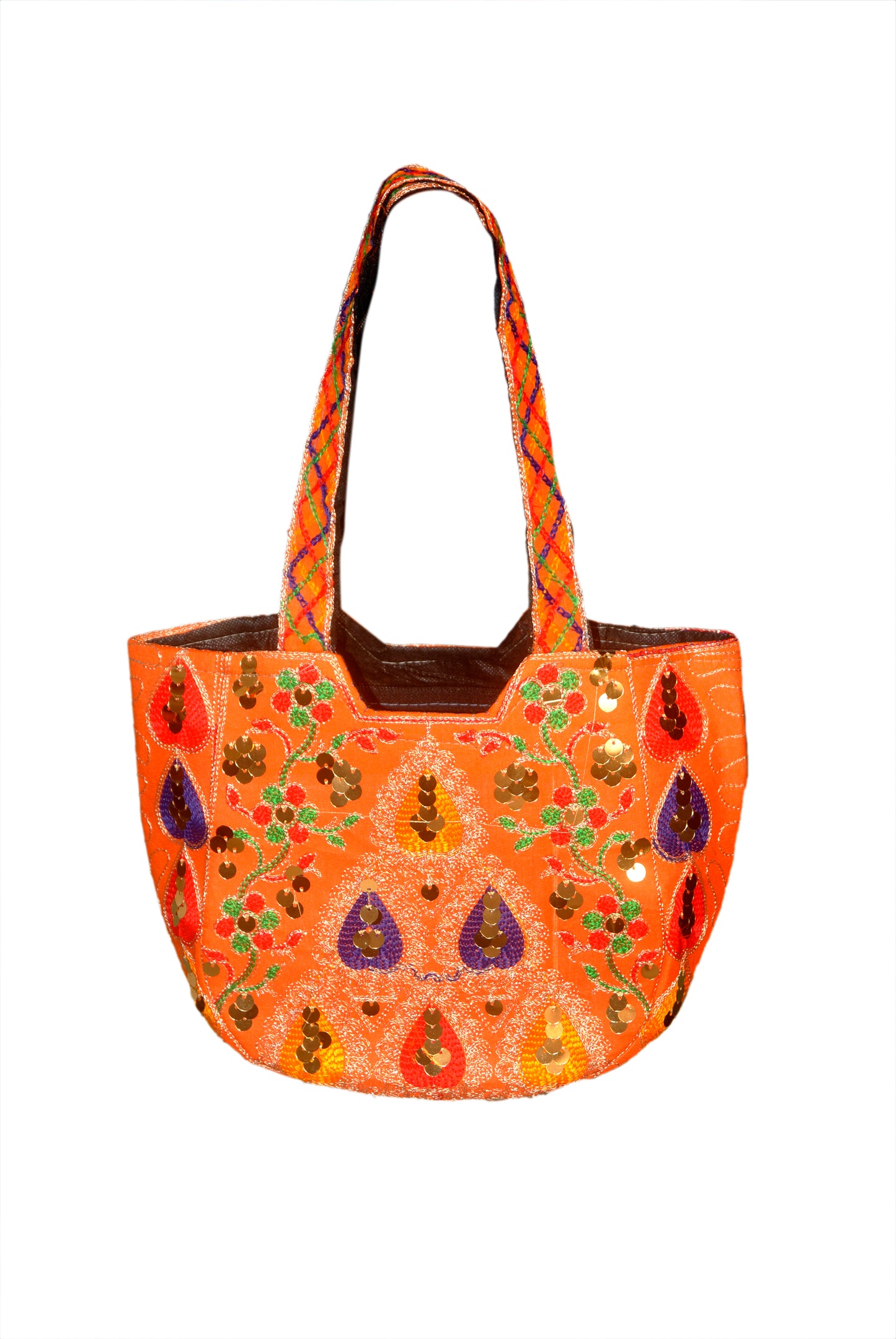 Hand Bag Embroided HandiCraft Style Mirror Work Sindhi Style For Females