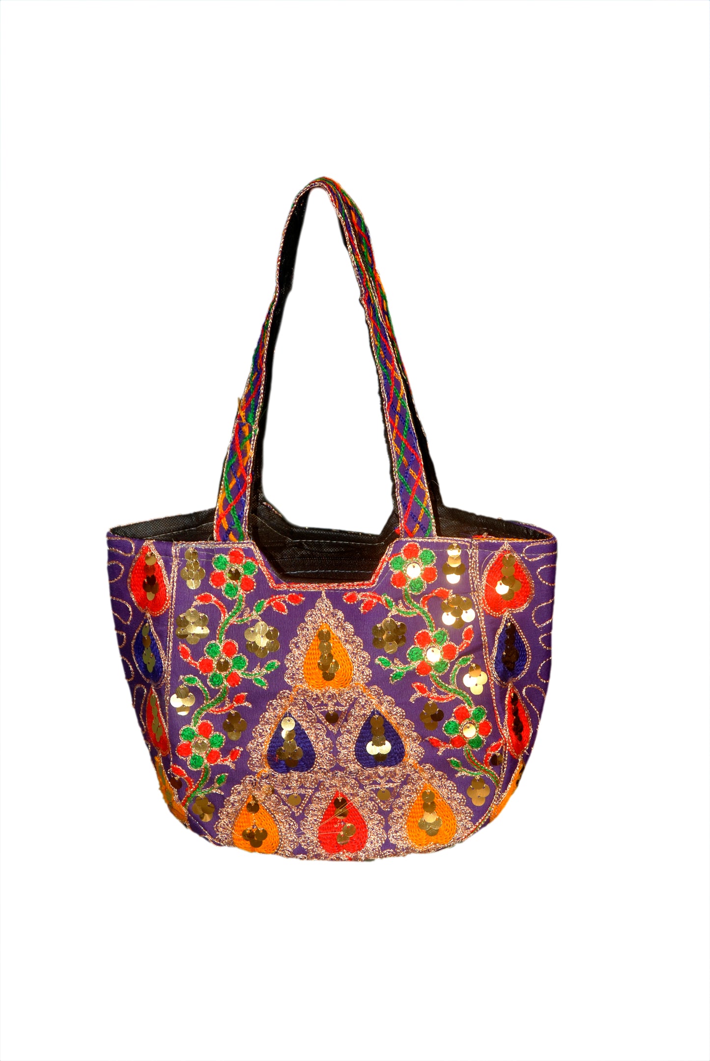 Hand Bag Embroided HandiCraft Style Mirror Work Sindhi Style For Females