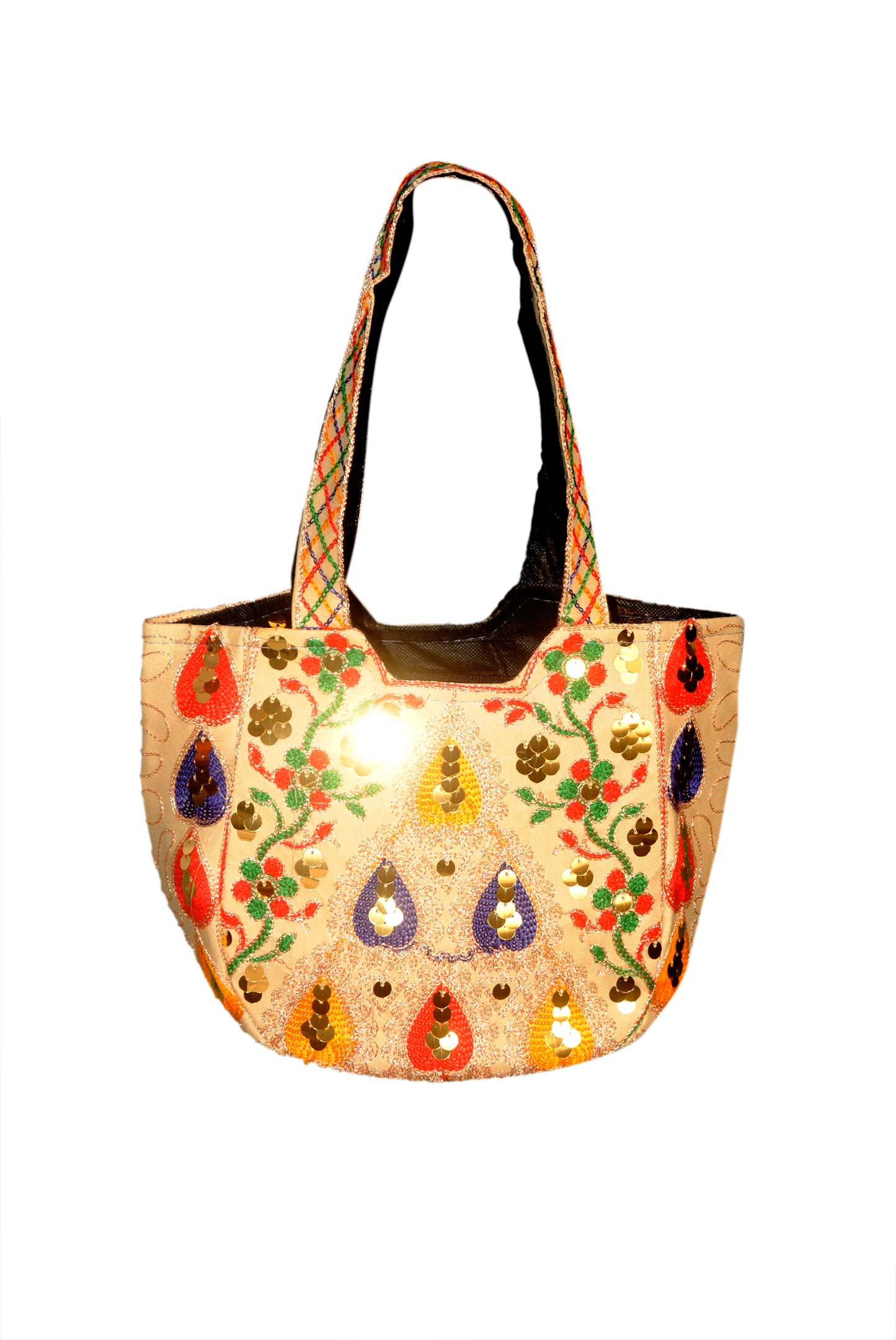 Hand Bag Embroided HandiCraft Style Mirror Work Sindhi Style For Females