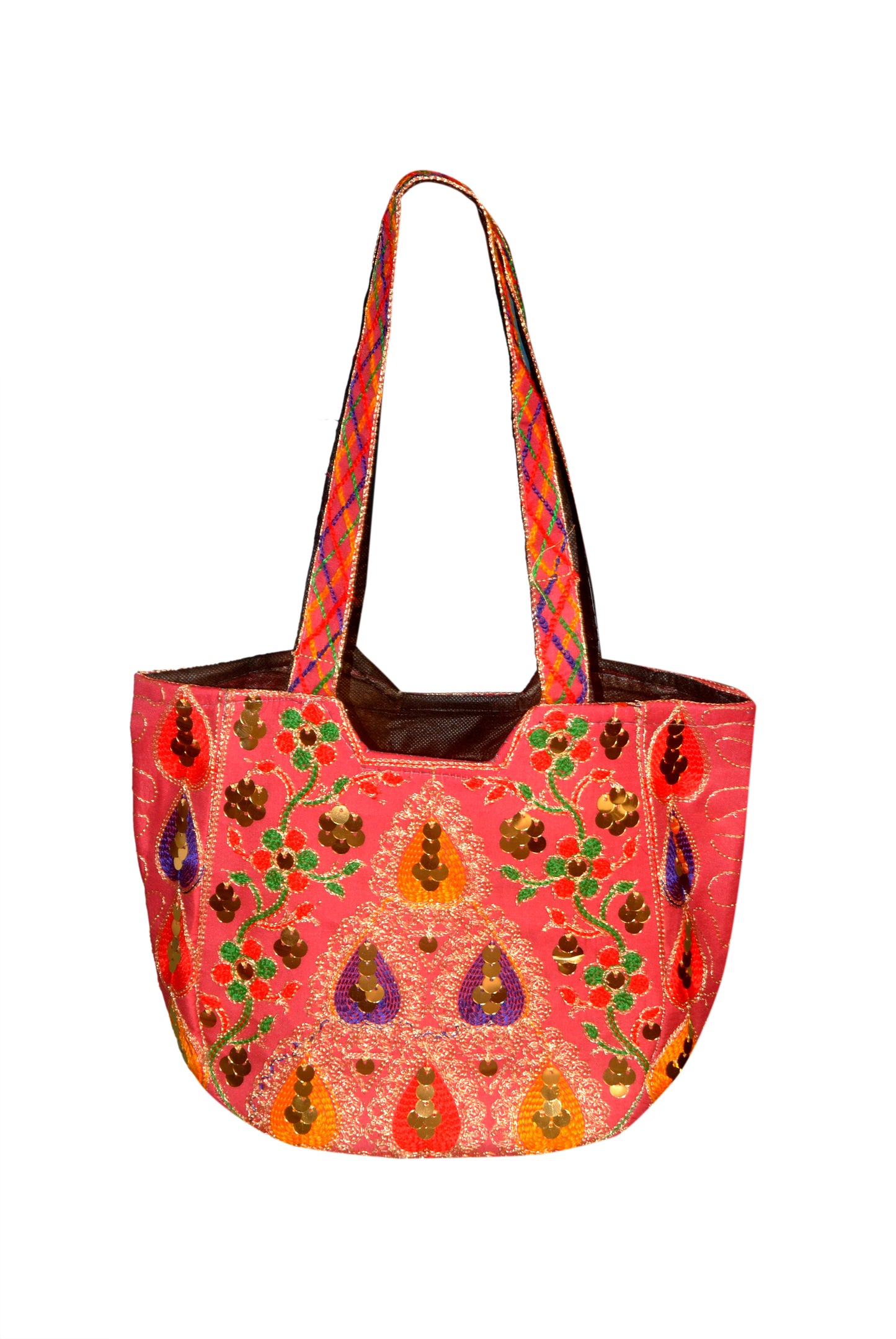 Hand Bag Embroided HandiCraft Style Mirror Work Sindhi Style For Females