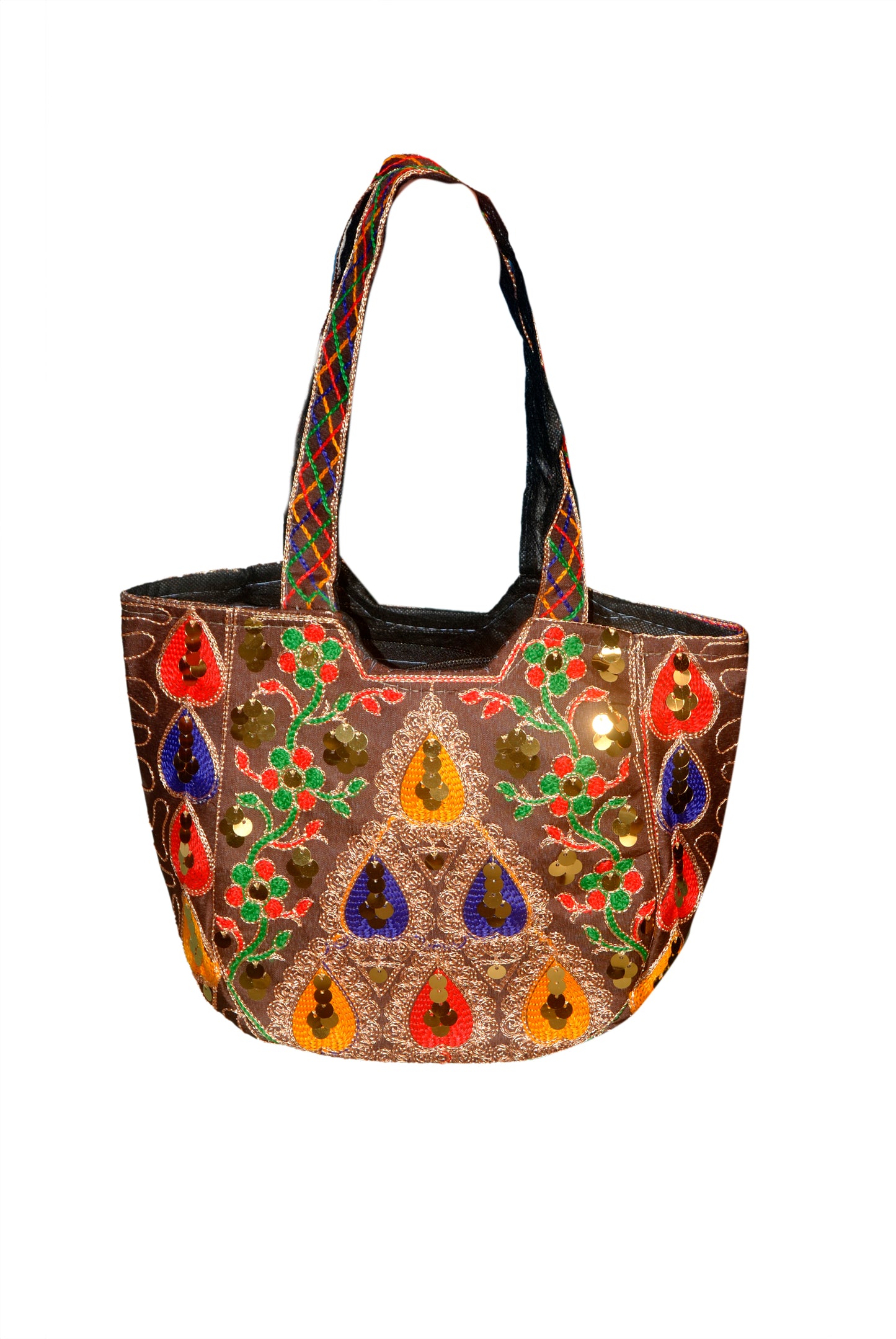 Hand Bag Embroided HandiCraft Style Mirror Work Sindhi Style For Females