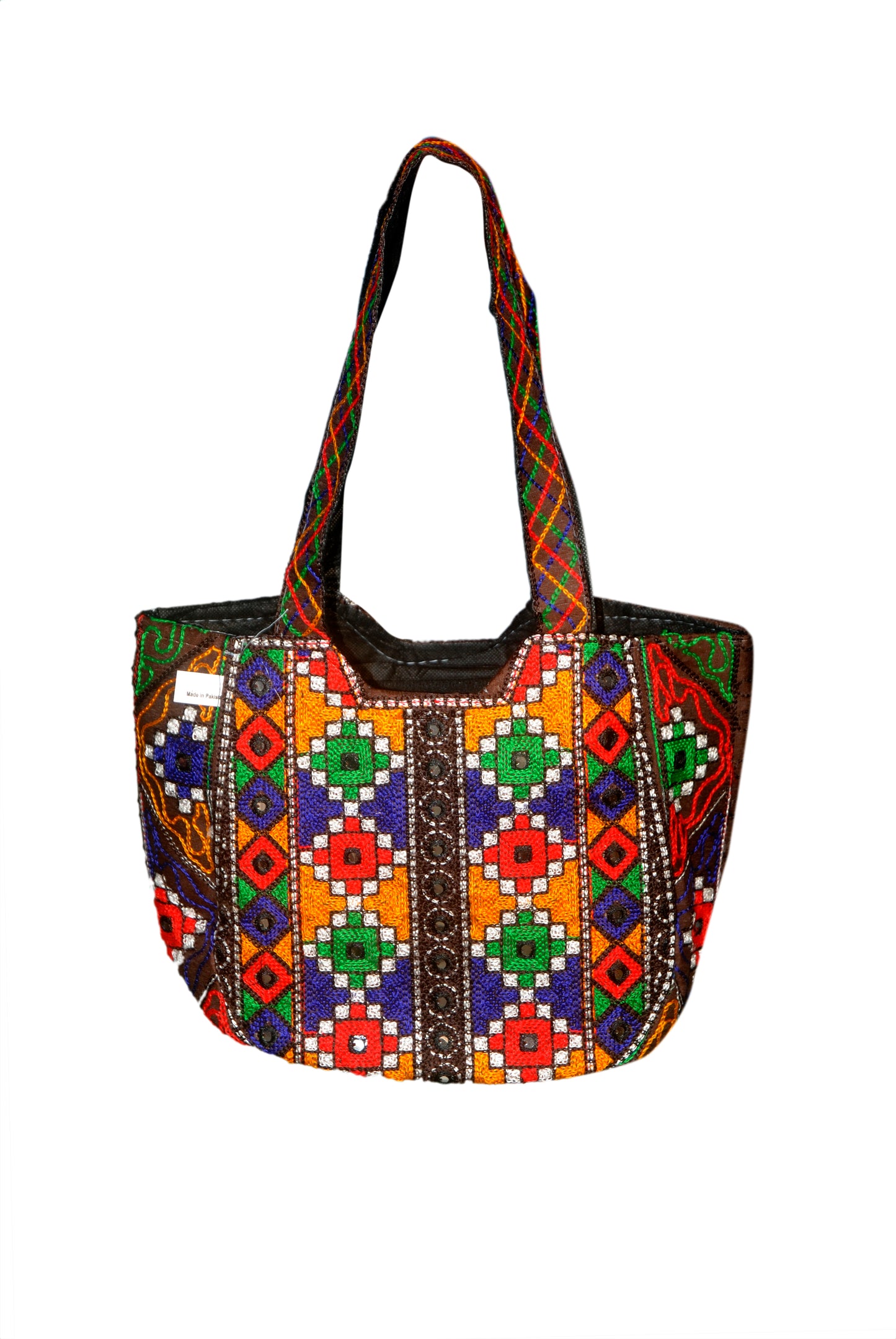 Hand Bag Embroided HandiCraft Style Mirror Work Sindhi Style For Females