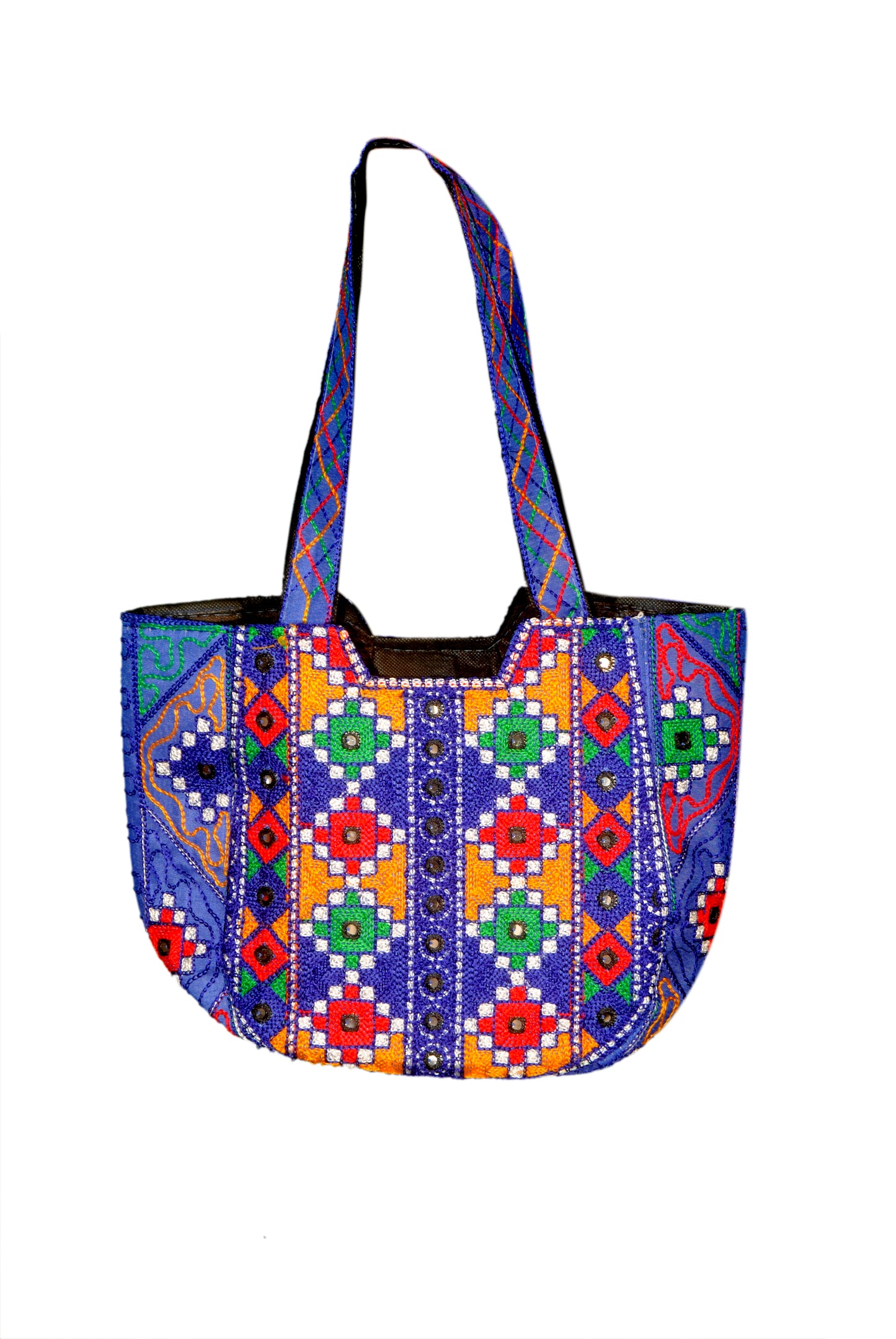 Hand Bag Embroided HandiCraft Style Mirror Work Sindhi Style For Females