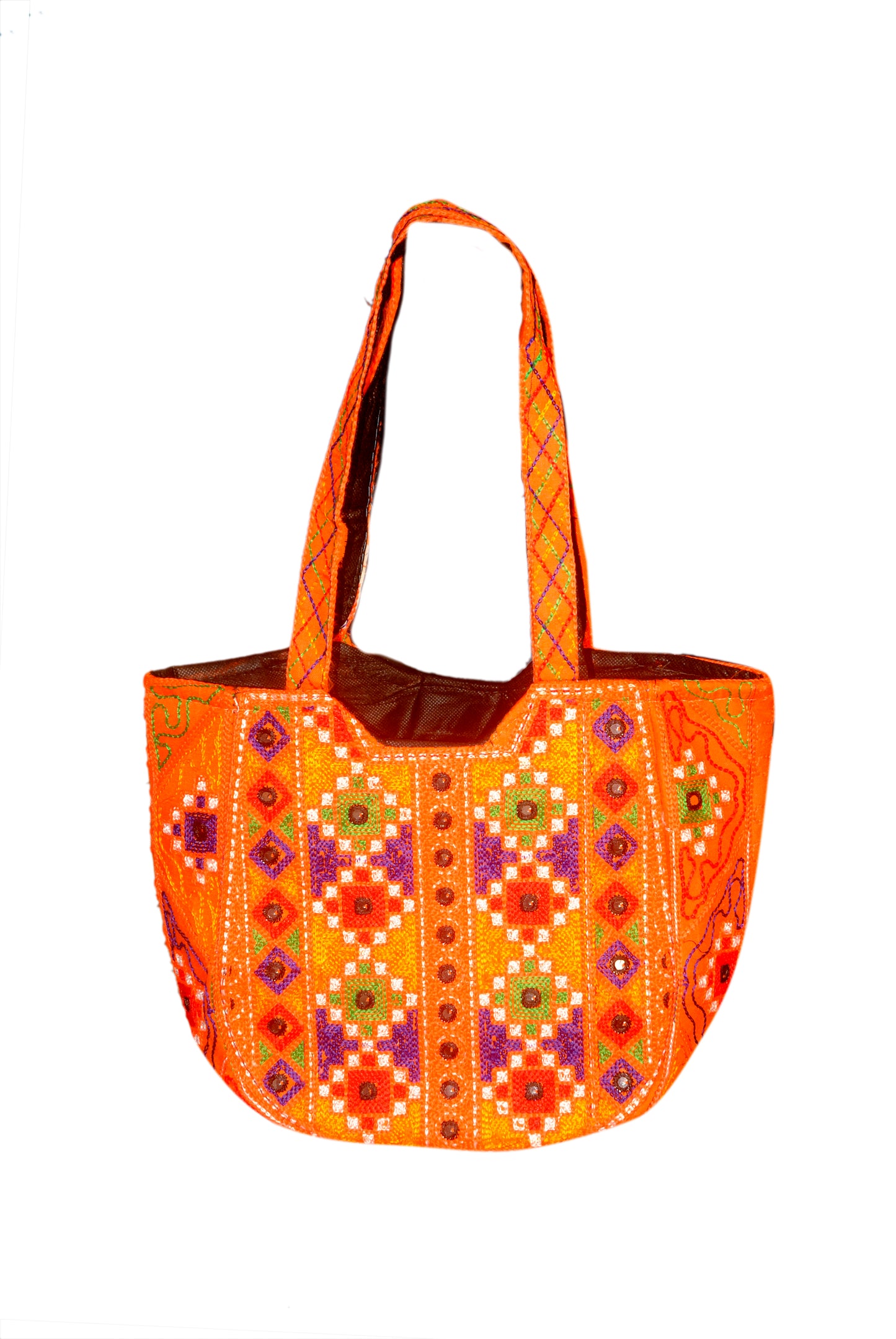 Hand Bag Embroided HandiCraft Style Mirror Work Sindhi Style For Females