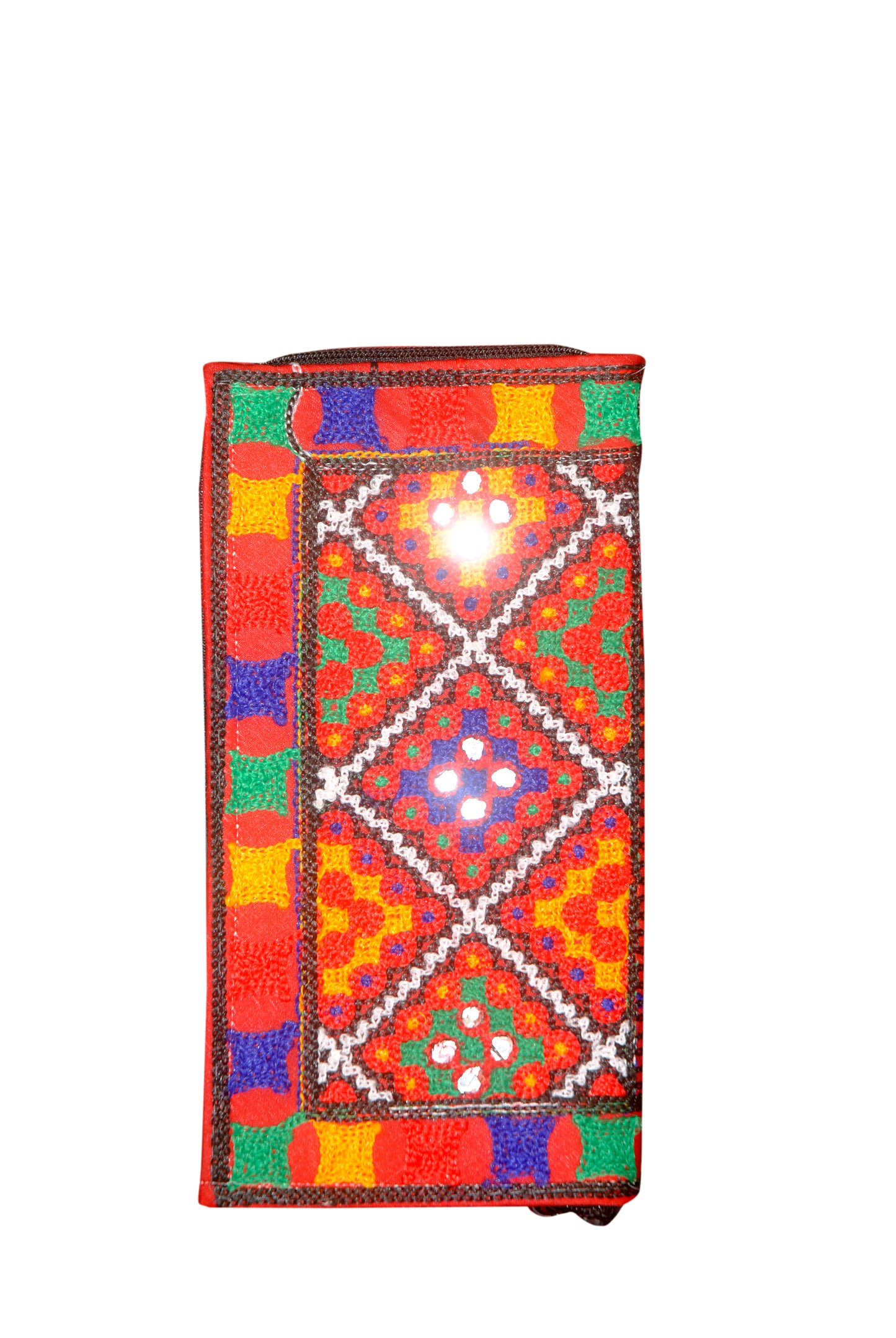 Clutch Wallet and Mobile Pouch Embroided HandiCraft Style Mirror Work Sindhi Style For Females
