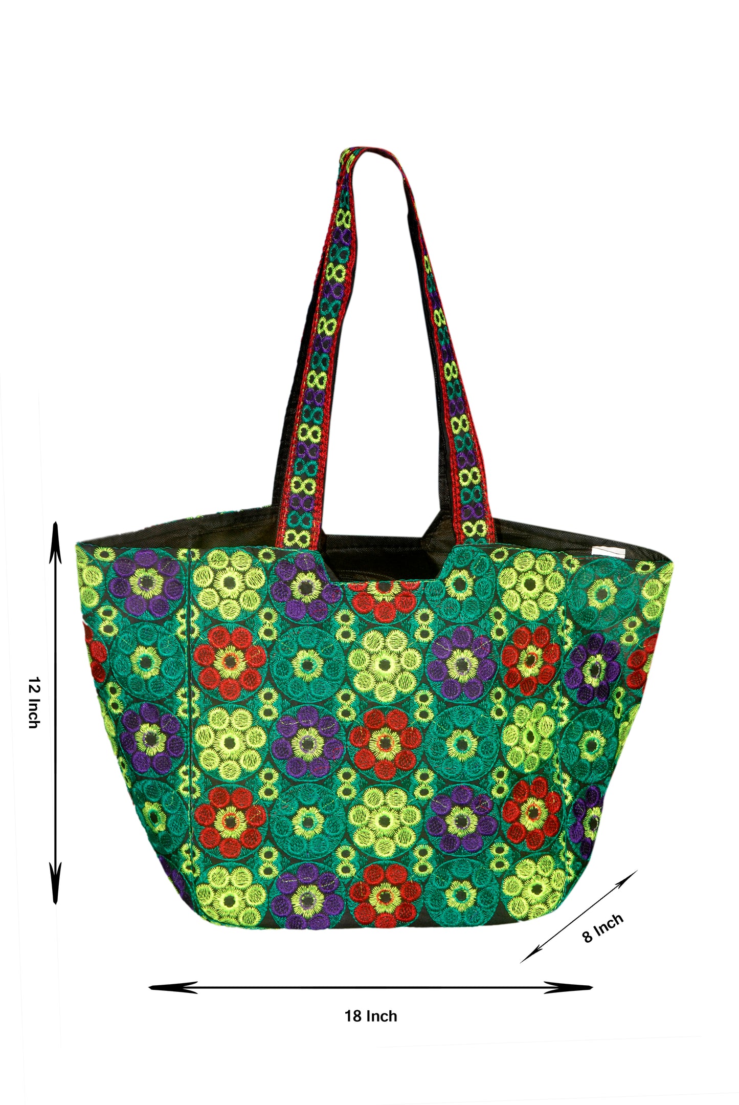 Hand Bag 360 Large Embroided HandiCraft Style Mirror Work Sindhi Style For Females