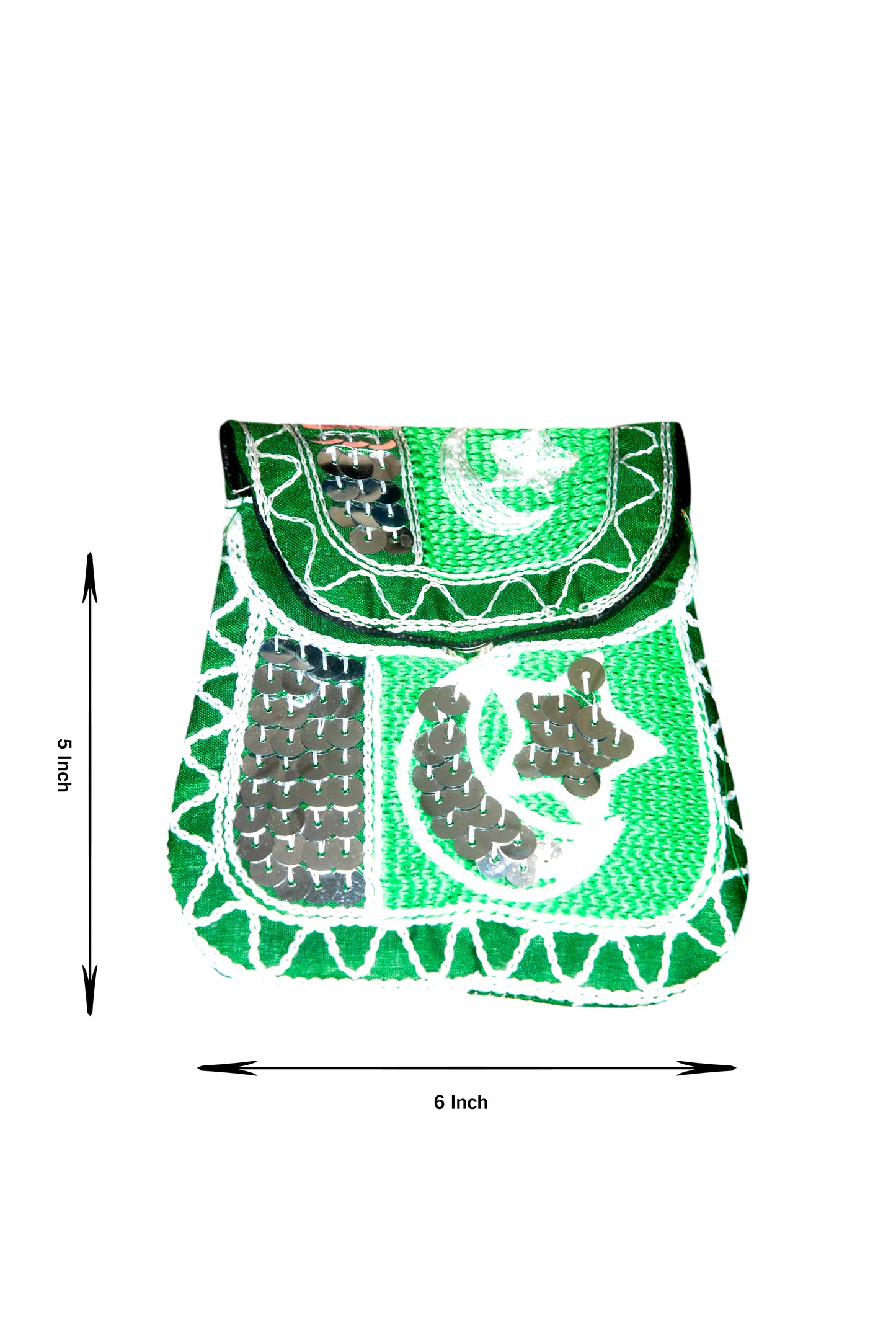 Baby Purse and Mobile Pouch Embroided HandiCraft Style Mirror Work Sindhi Style For Females