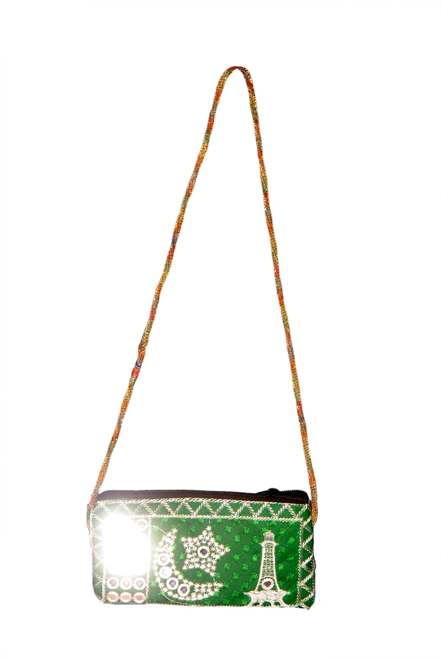 Baby Purse and Mobile Pouch Embroided HandiCraft Style Mirror Work Sindhi Style For Females