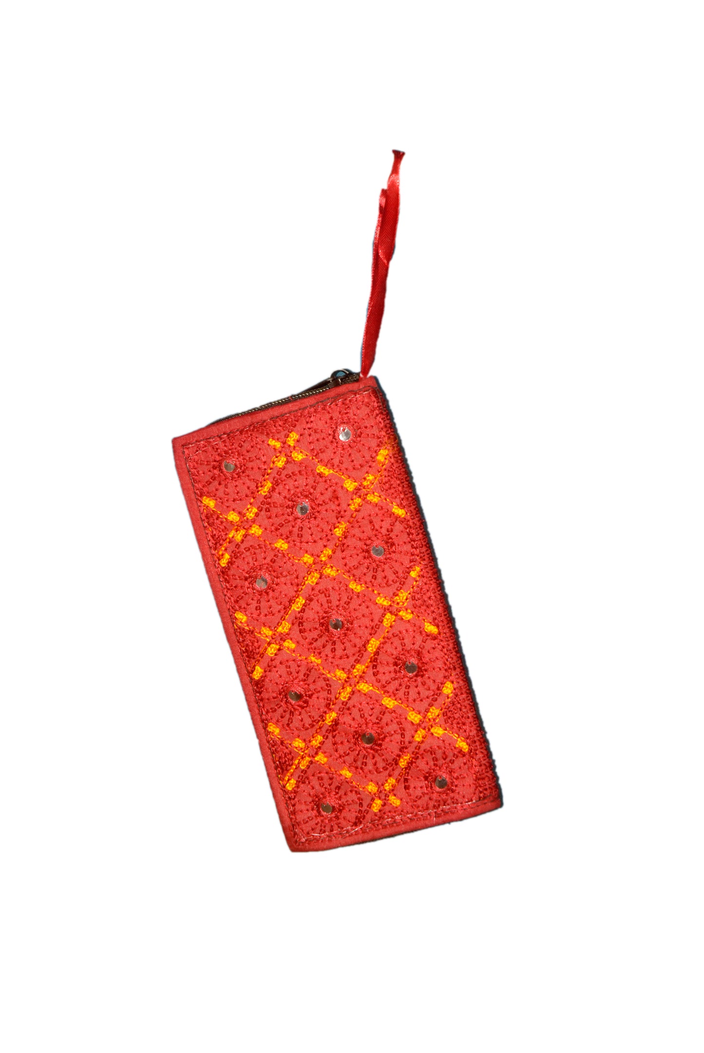 Clutch Wallet and Mobile Pouch Embroided HandiCraft Style Mirror Work Sindhi Style For Females