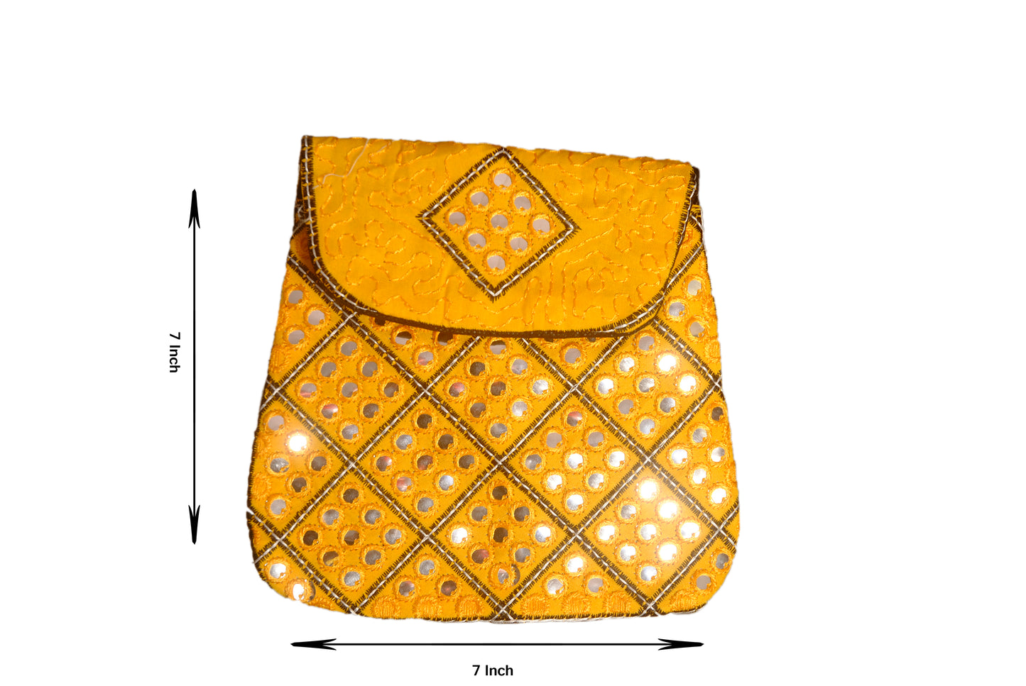 Clutch Wallet and Mobile Pouch Embroided HandiCraft Style Mirror Work Sindhi Style For Females
