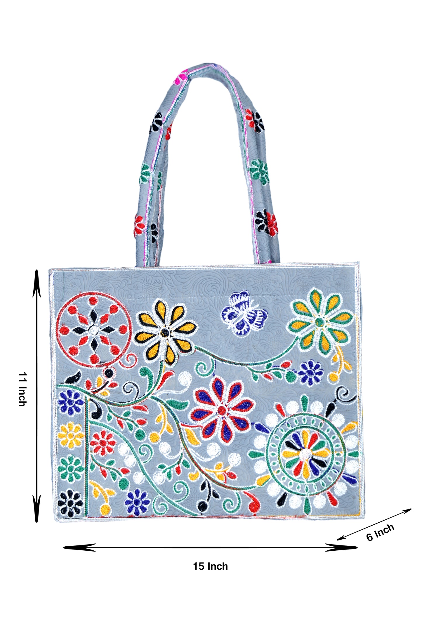 Hand Bag 700 Large Embroided HandiCraft Style Mirror Work Sindhi Style For Females