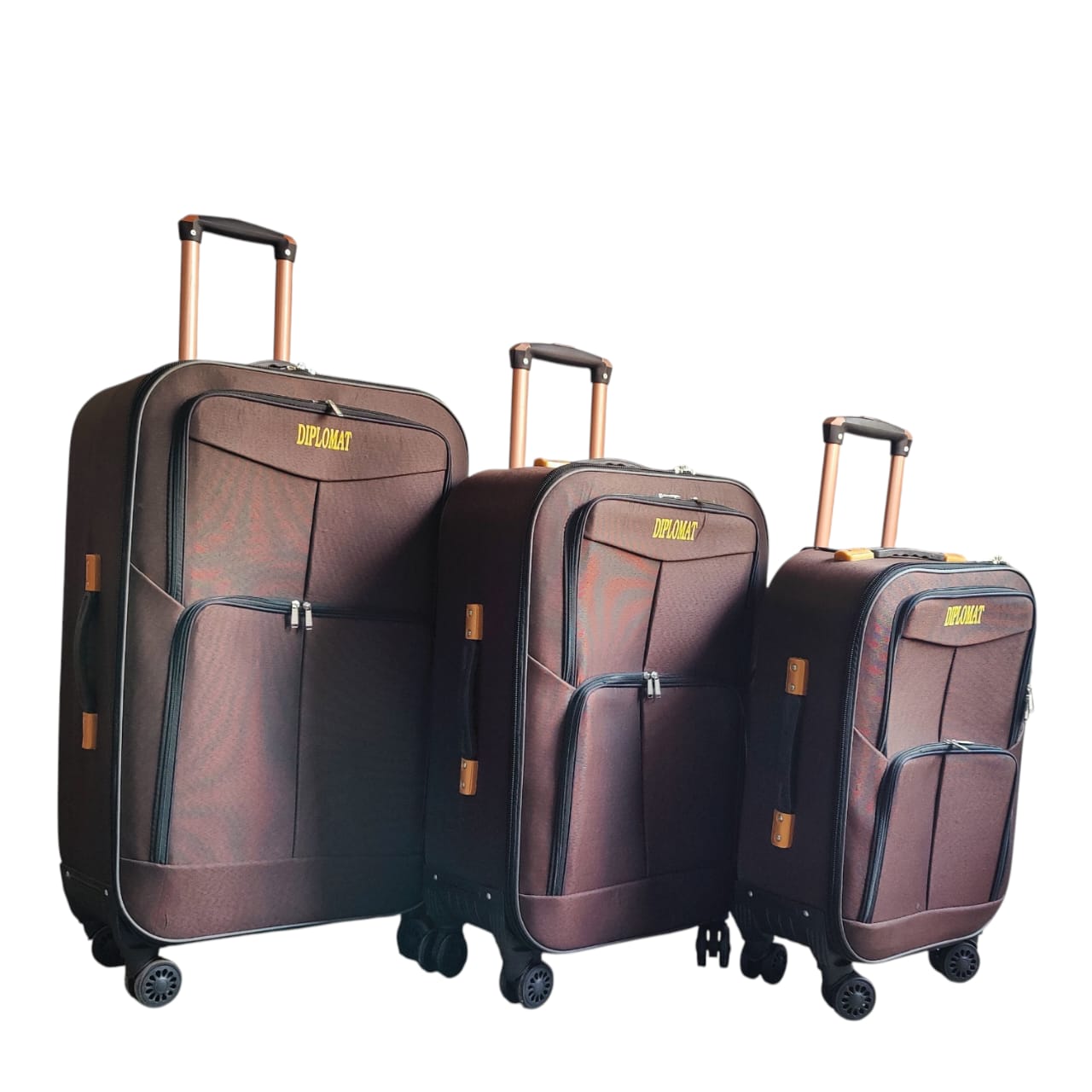 Premium Soft Luggage Set of 3 ā Durable, Spacious & Smooth Glide (4 Wheels)