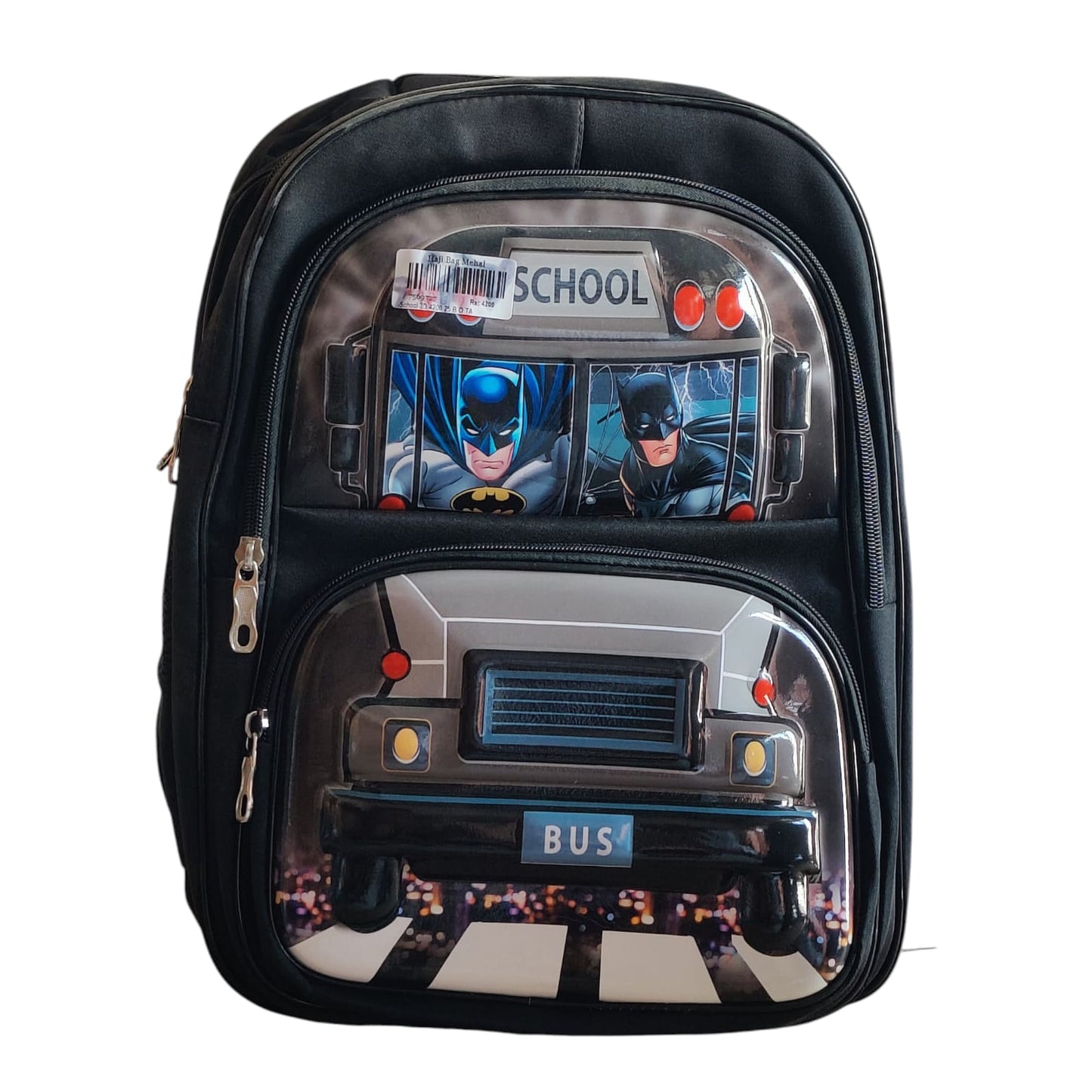 3D Batman School Bus Backpack for Kids