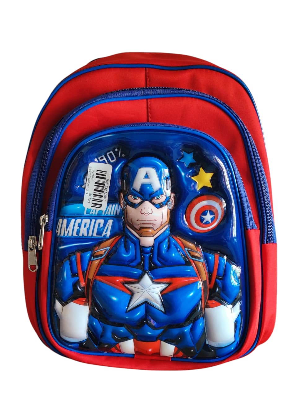 3D Captain America Adventure Backpack for Kids