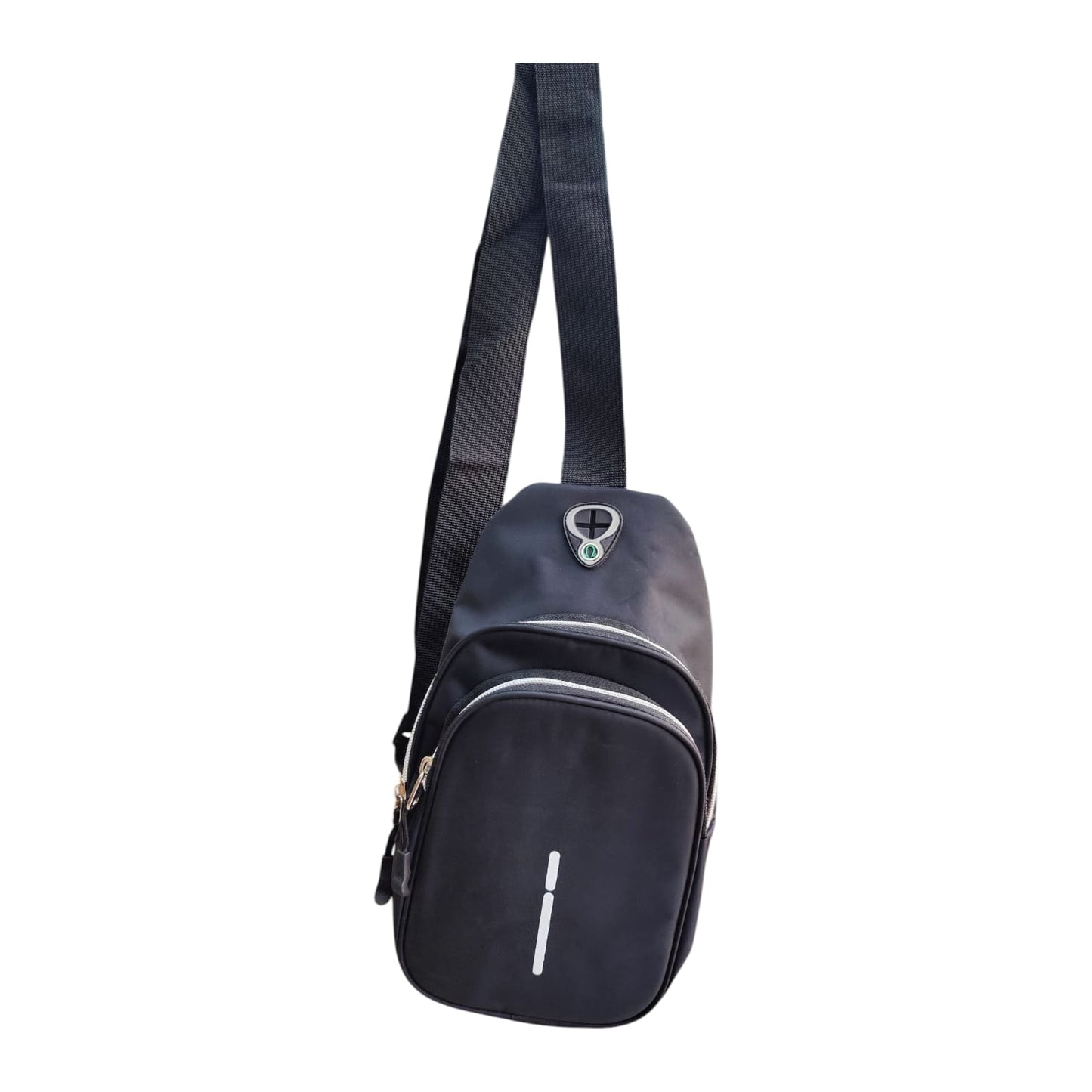 Sleek Black Crossbody Sling Bag – Modern & Functional Chest Pack