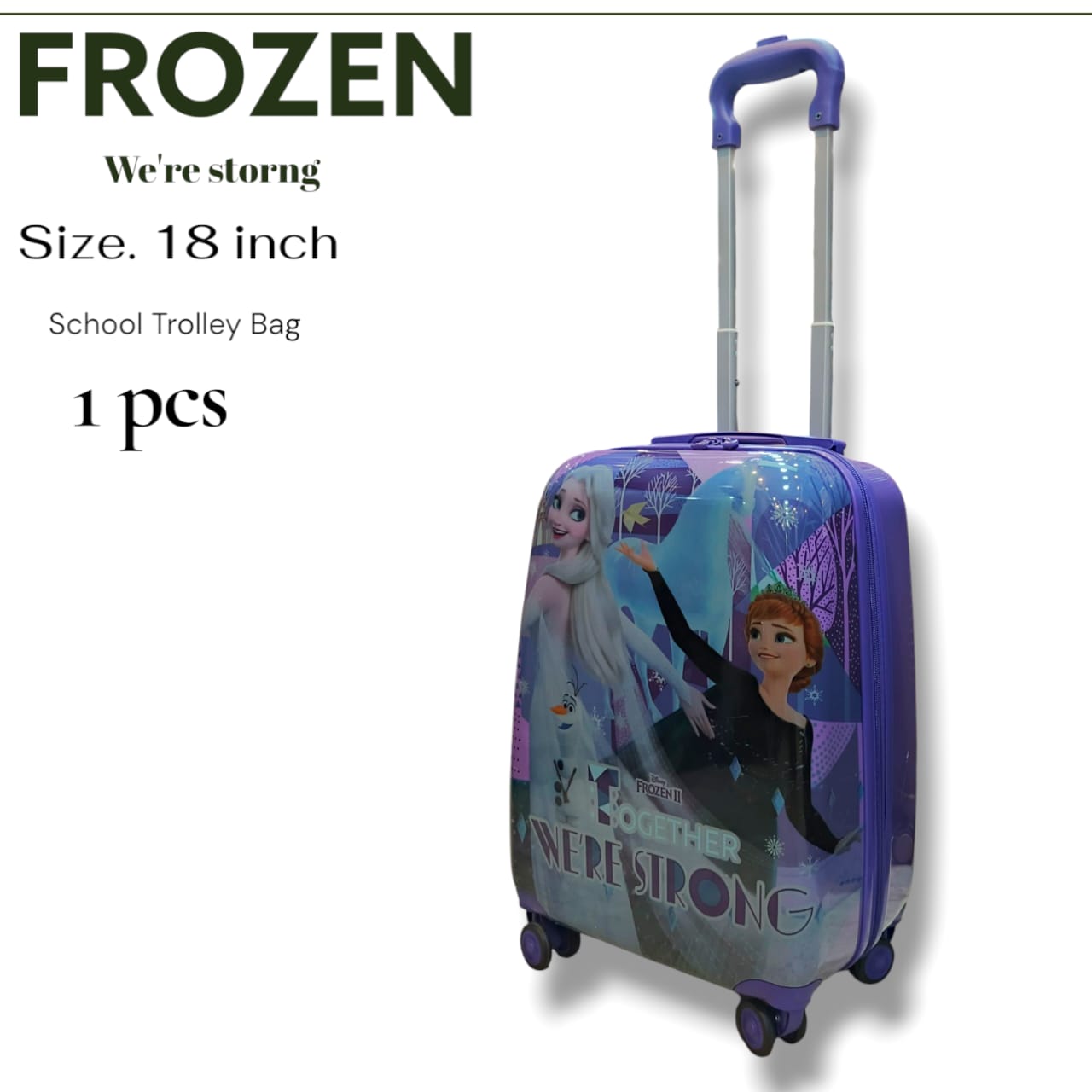Frozen Unbreakable School Trolly Bag