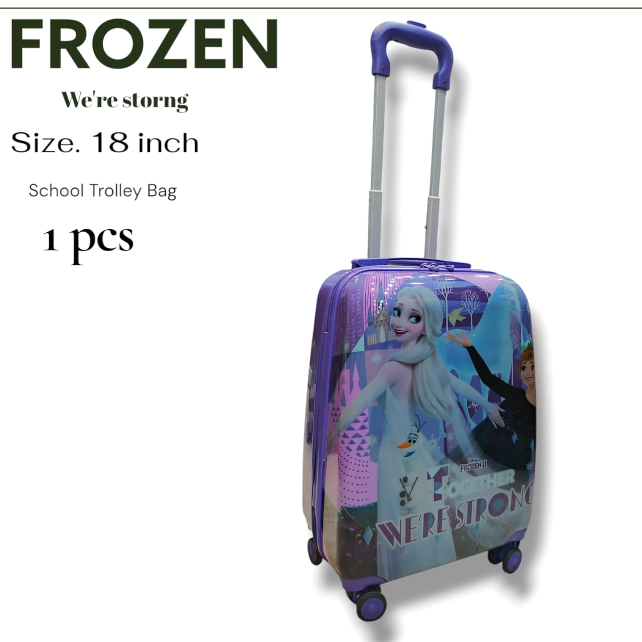 Frozen Unbreakable School Trolly Bag