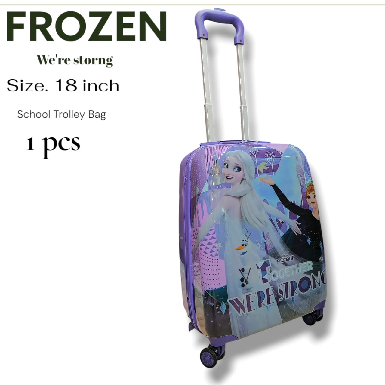 Frozen Unbreakable School Trolly Bag