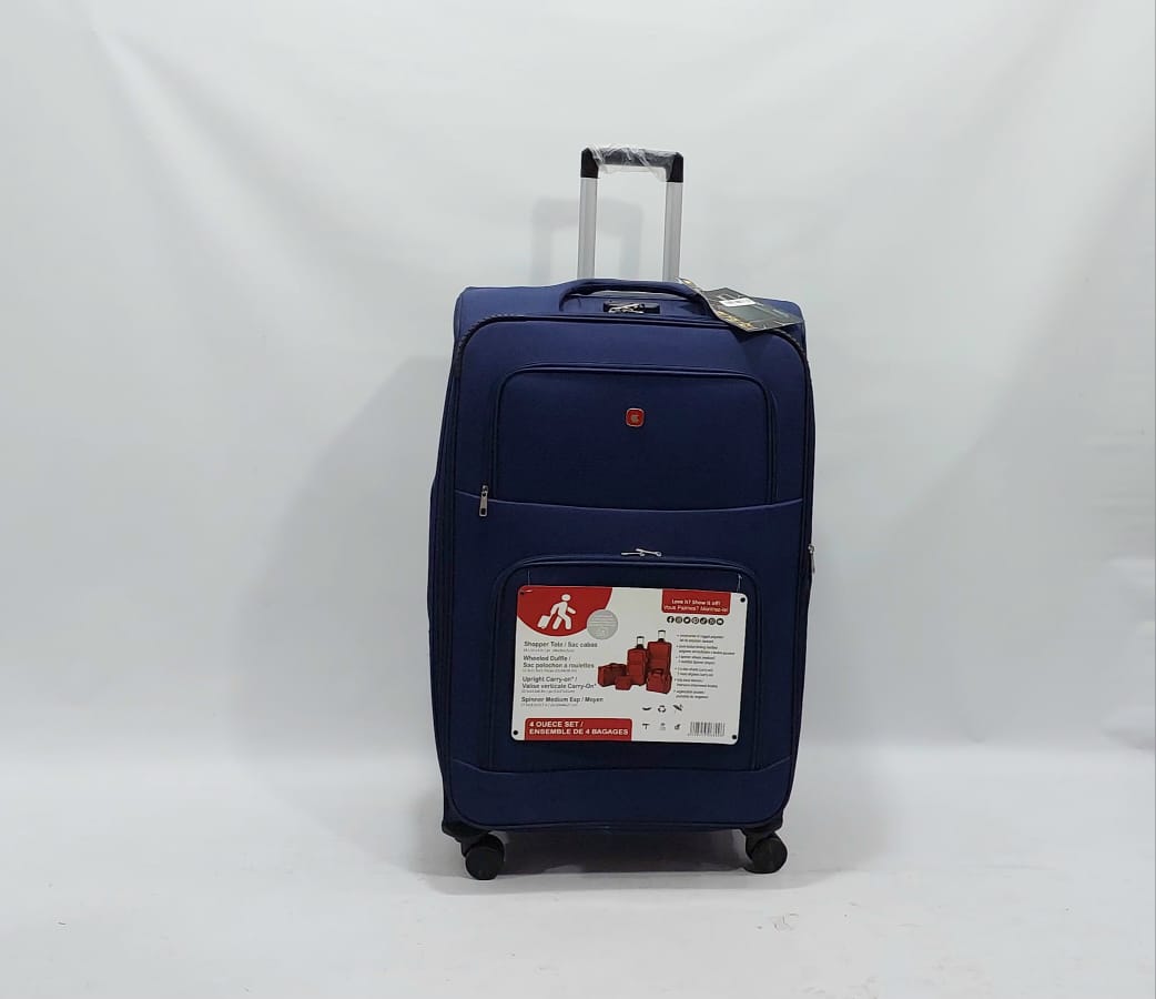 Set Of 4 Imported 4Wheels Fabric Material Luggage in jumbo Size