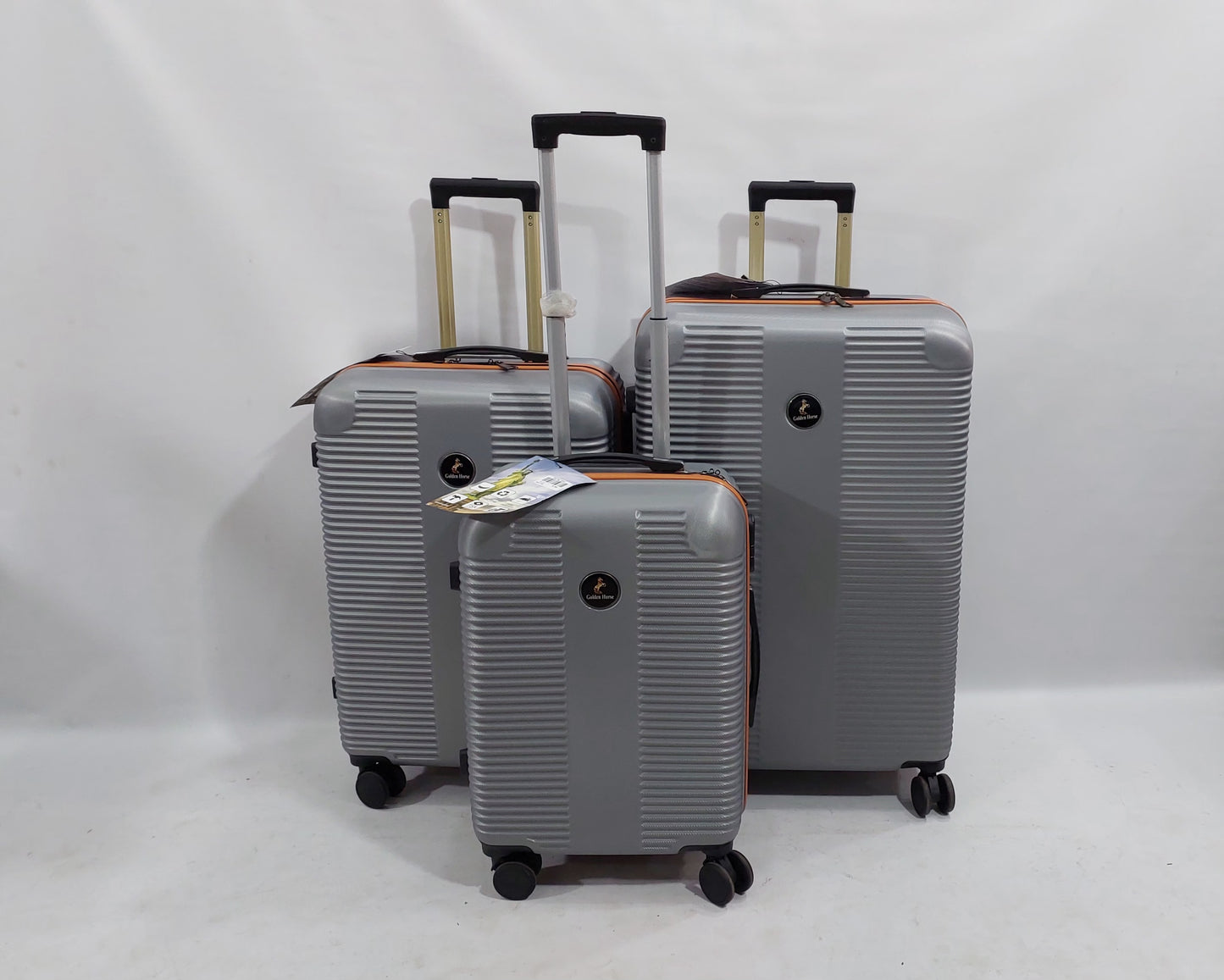 GoldenHourse Silver Luggage Fiber Orignal