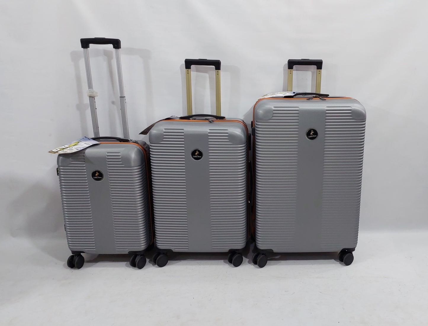 GoldenHourse Silver Luggage Fiber Orignal