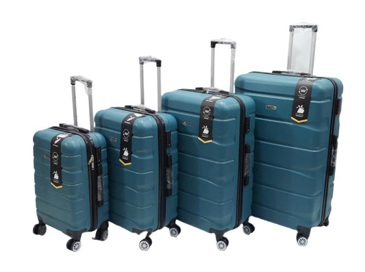Set Of 4 Imported Luggage Unbreakable Fiber 360 Degree Moving