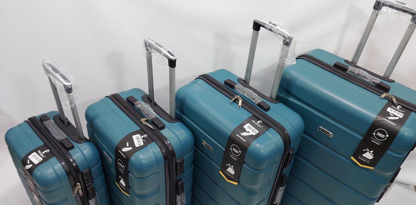 Set Of 4 Imported Luggage Unbreakable Fiber 360 Degree Moving