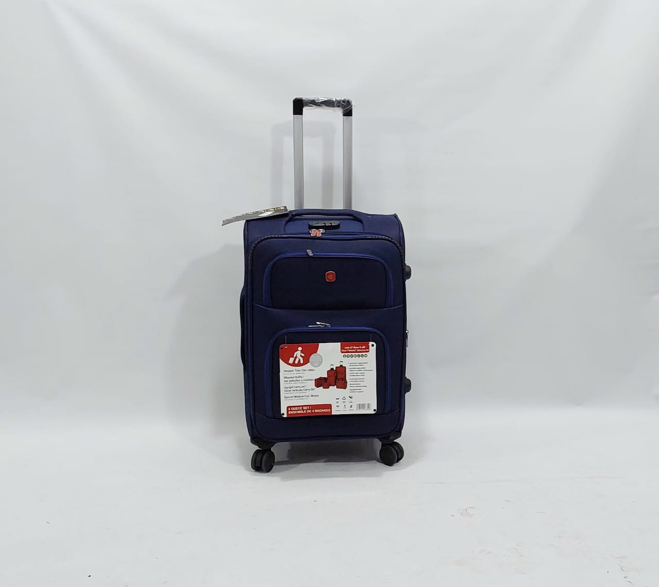 Set Of 4 Imported 4Wheels Fabric Material Luggage in jumbo Size