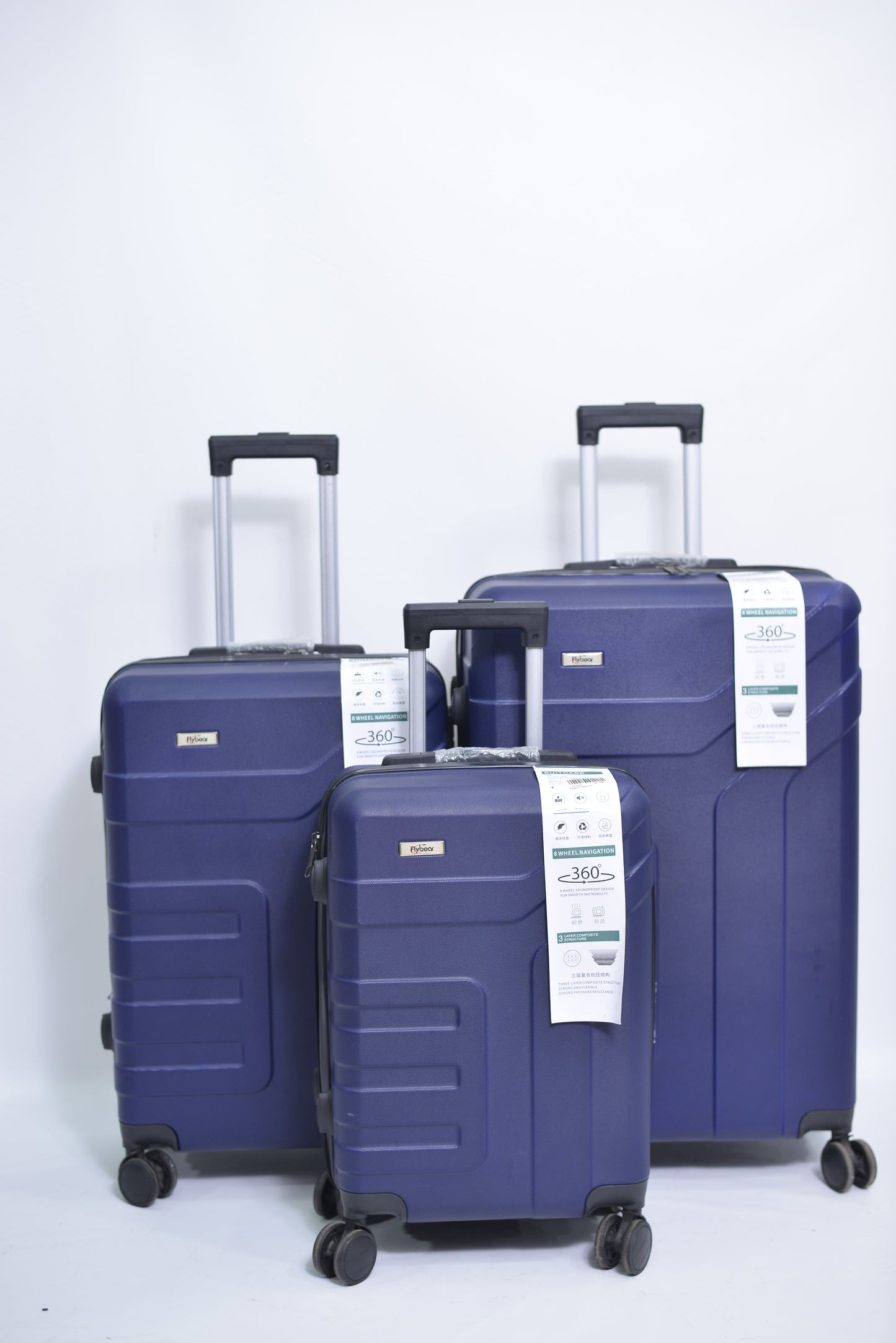 Set Of 3 Only Rs.16500 Imported Luggage Unbreakable 360 Degree Moving