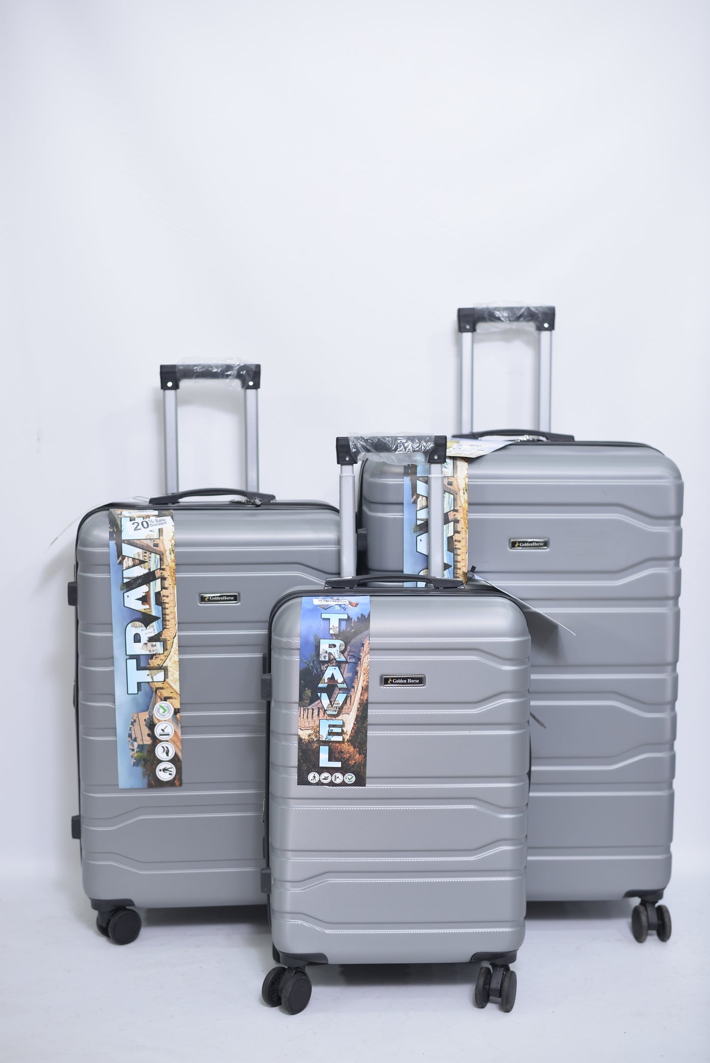 Set Of 3 Only Rs.25,000 With Extra Capacity Imported Luggage Unbreakable 360 Degree Moving