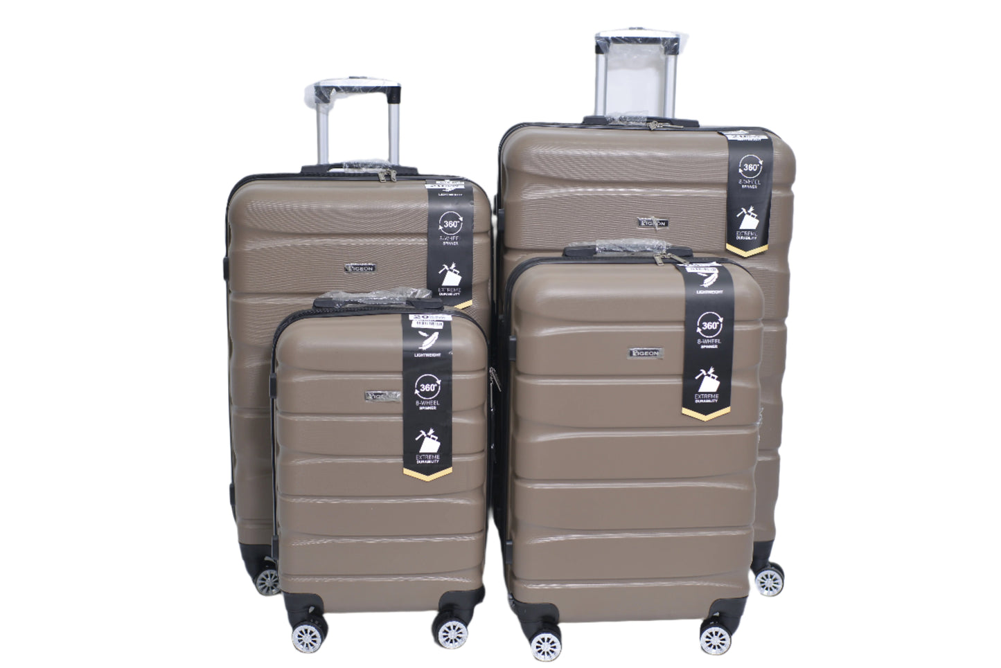 Set Of 4 25,000 Imported Luggage Unbreakable Fiber 360 Degree Moving