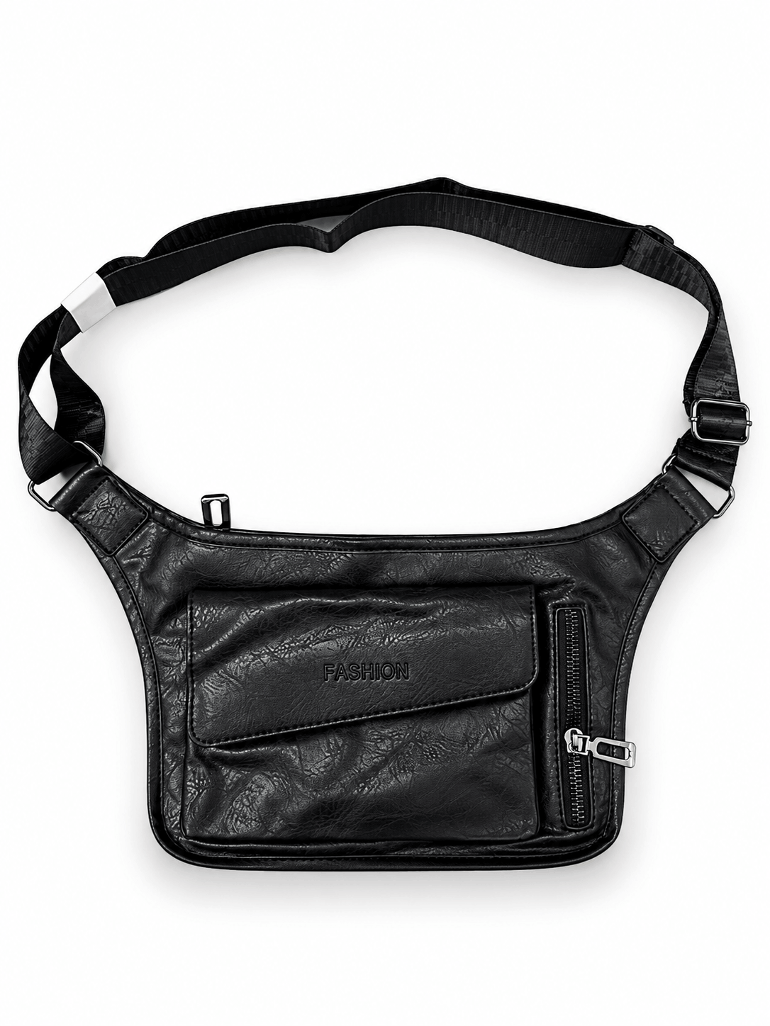 Leather Cross Body Bag 11×7 – Slim Waterproof Bag with Key Hook & Stainless Hardware