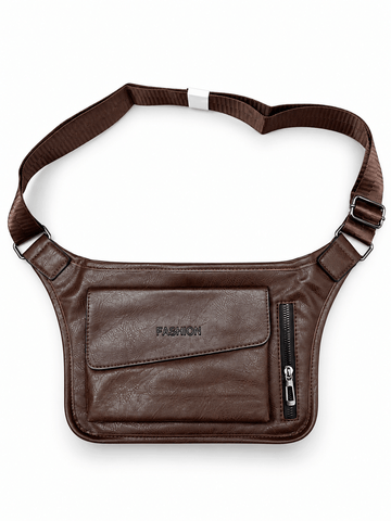 Leather Cross Body Bag 11×7 – Slim Waterproof Bag with Key Hook & Stainless Hardware
