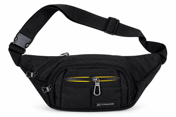 Fashion Centre Imported Waist Belt Bag – Waterproof Fanny Pack with 4 Zip Pockets