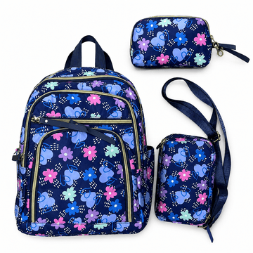 3-in-1 Imported Girls Bag – Lightweight School & Cross Body Bag Set
