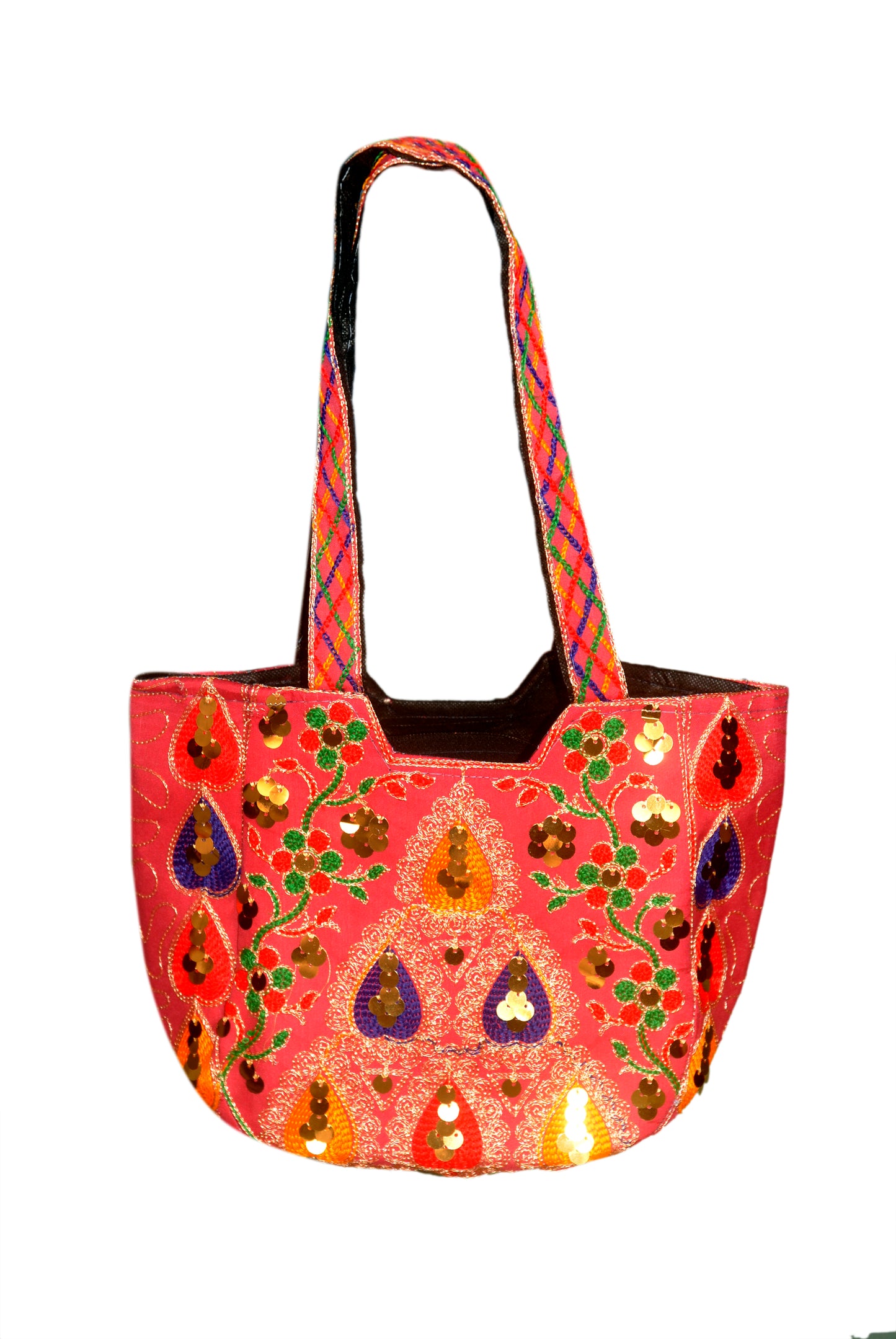 Hand Bag Embroided HandiCraft Style Mirror Work Sindhi Style For Females