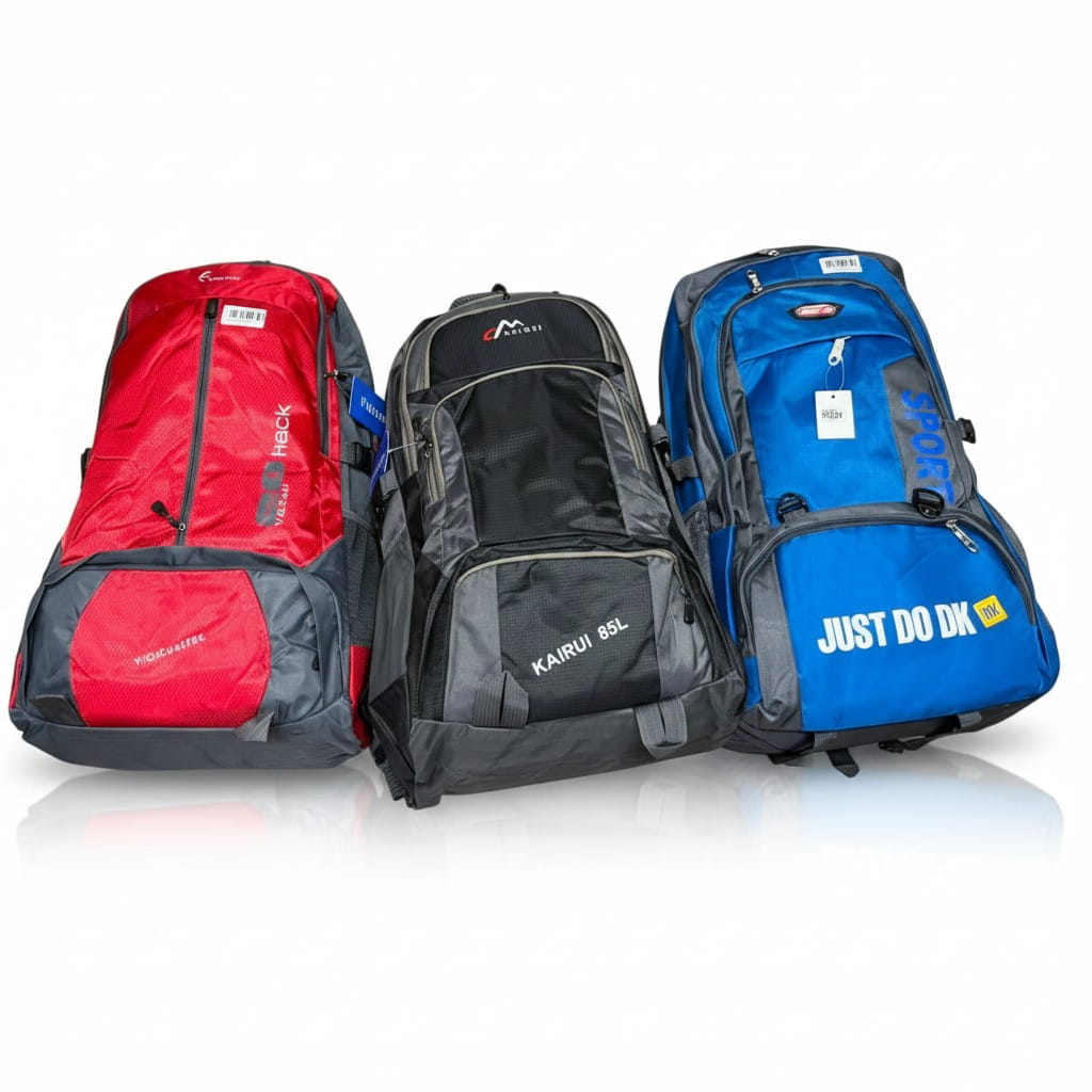 Multifunctional Hiking Backpacks, Camping Travel Backpack, Waterproof Light Weight Unisex Nylon Rucksack, Travel Bag