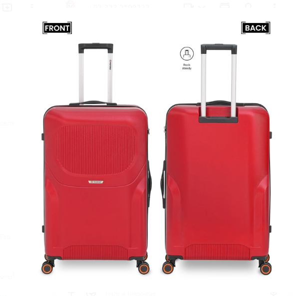 The Voyager Collection - Premium Hardside Spinner Luggage Set (Red)