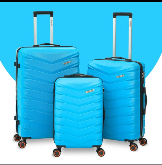 AEROPACK Luggage (Miami Blue) - 3-Piece Hardside Spinner Set