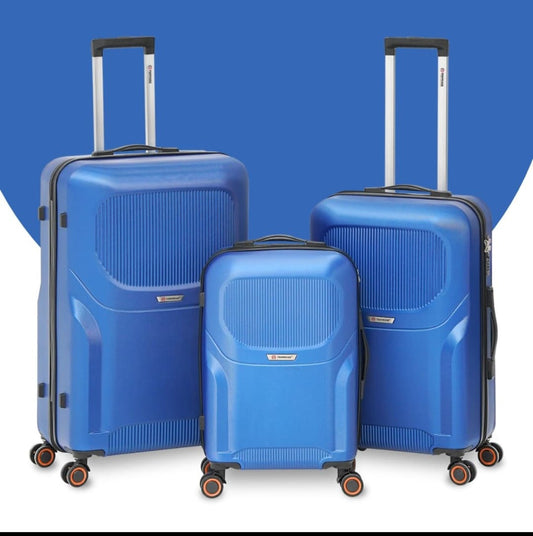 Travelige ARMORSHELL 3-Piece Hard Shell Luggage Set – Electric Blue